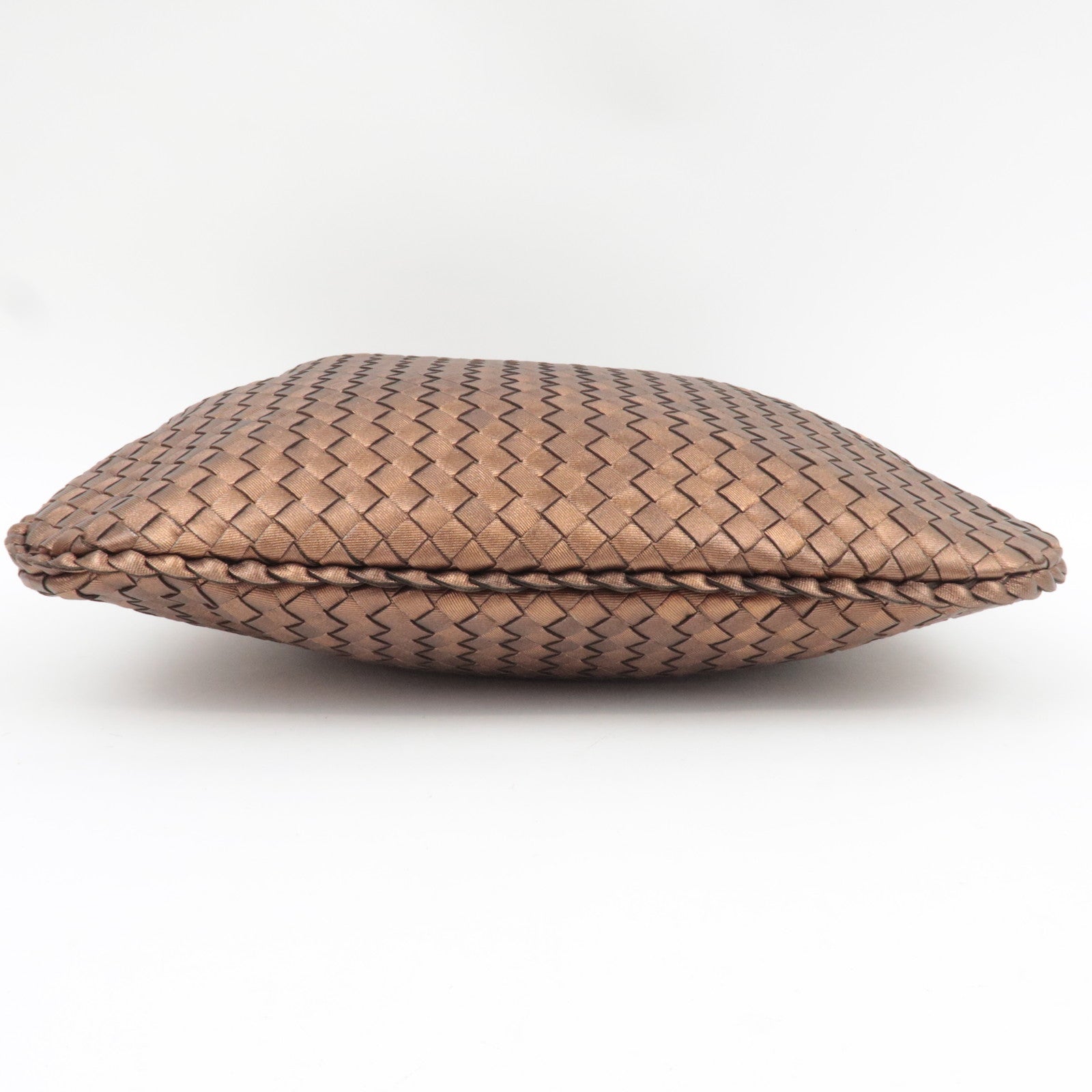 BOTTEGA VENETA Intrecciato Hobo One Shoulder Bag Leather Bronze 115653 *Dust bag