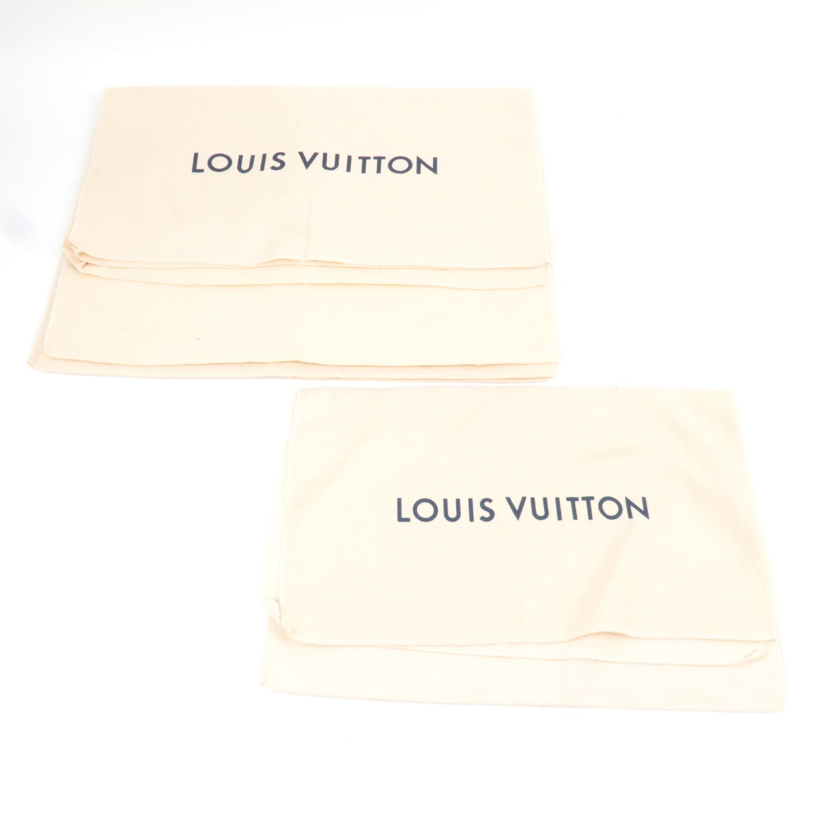 Louis Vuitton Set of 10 Cotton Dust Bag Beige