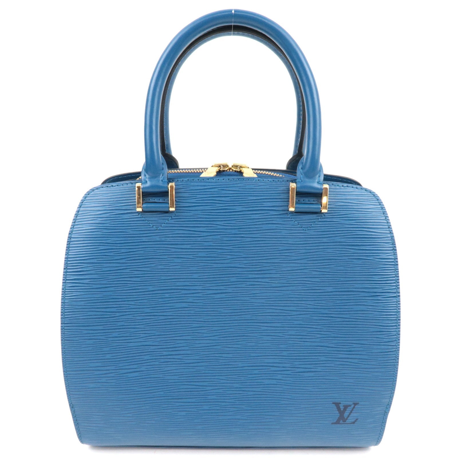 Louis Vuitton Epi Pont Neuf Handbag Toledo Blue M52055 MI092881607