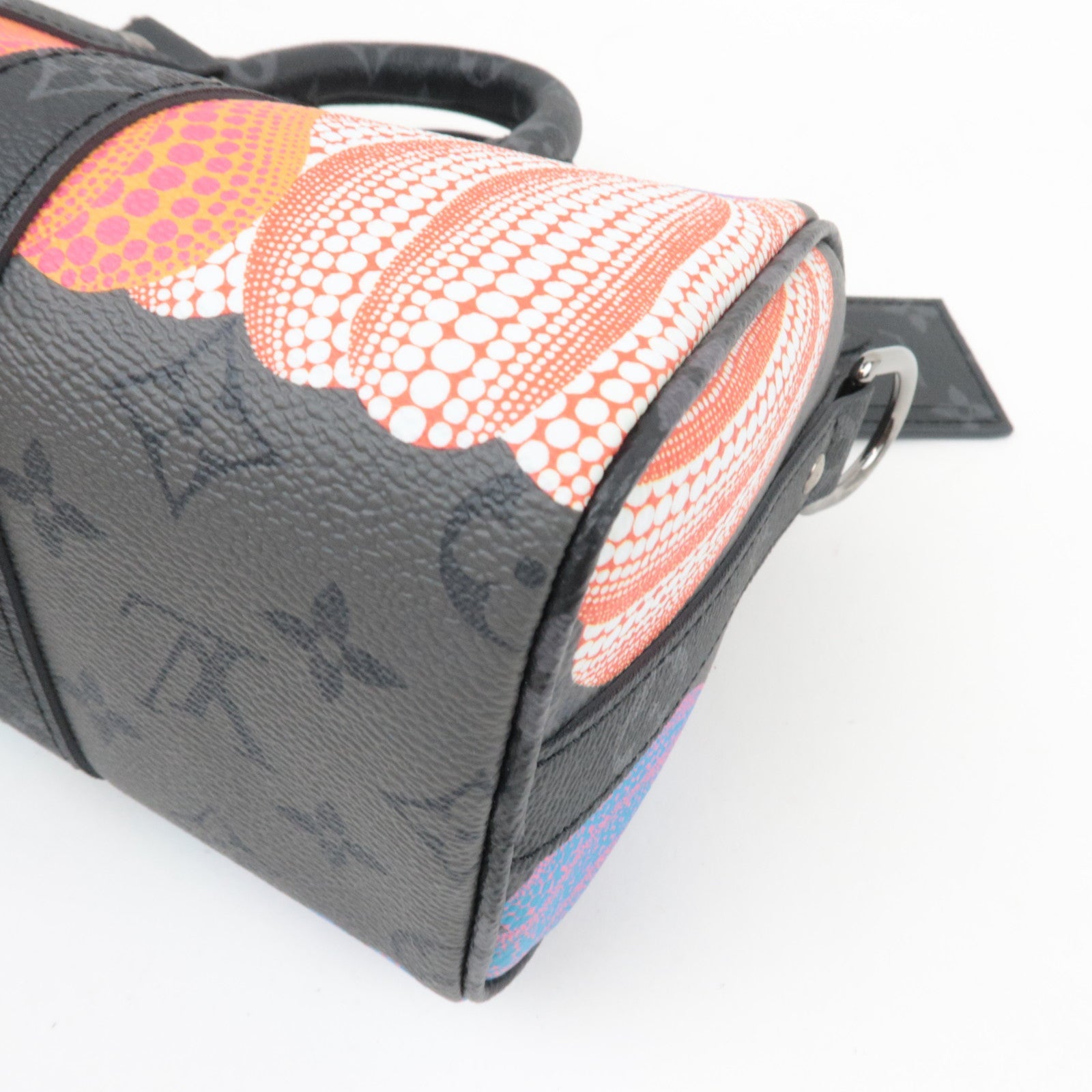 Louis Vuitton Yayoi Kusama Monogram Eclipse Reverse Keepall Bandouliere 25 Handbag M46437 RFID *Box, Dust bag, Strap, Name tag