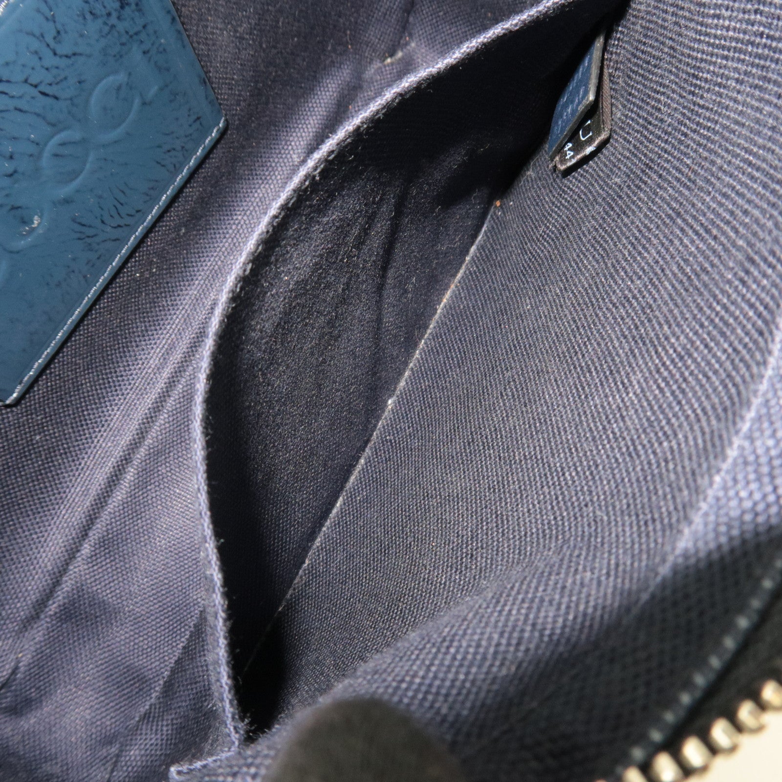 GUCCI GG Denim Small Crossbody Bag Leather Navy 849009