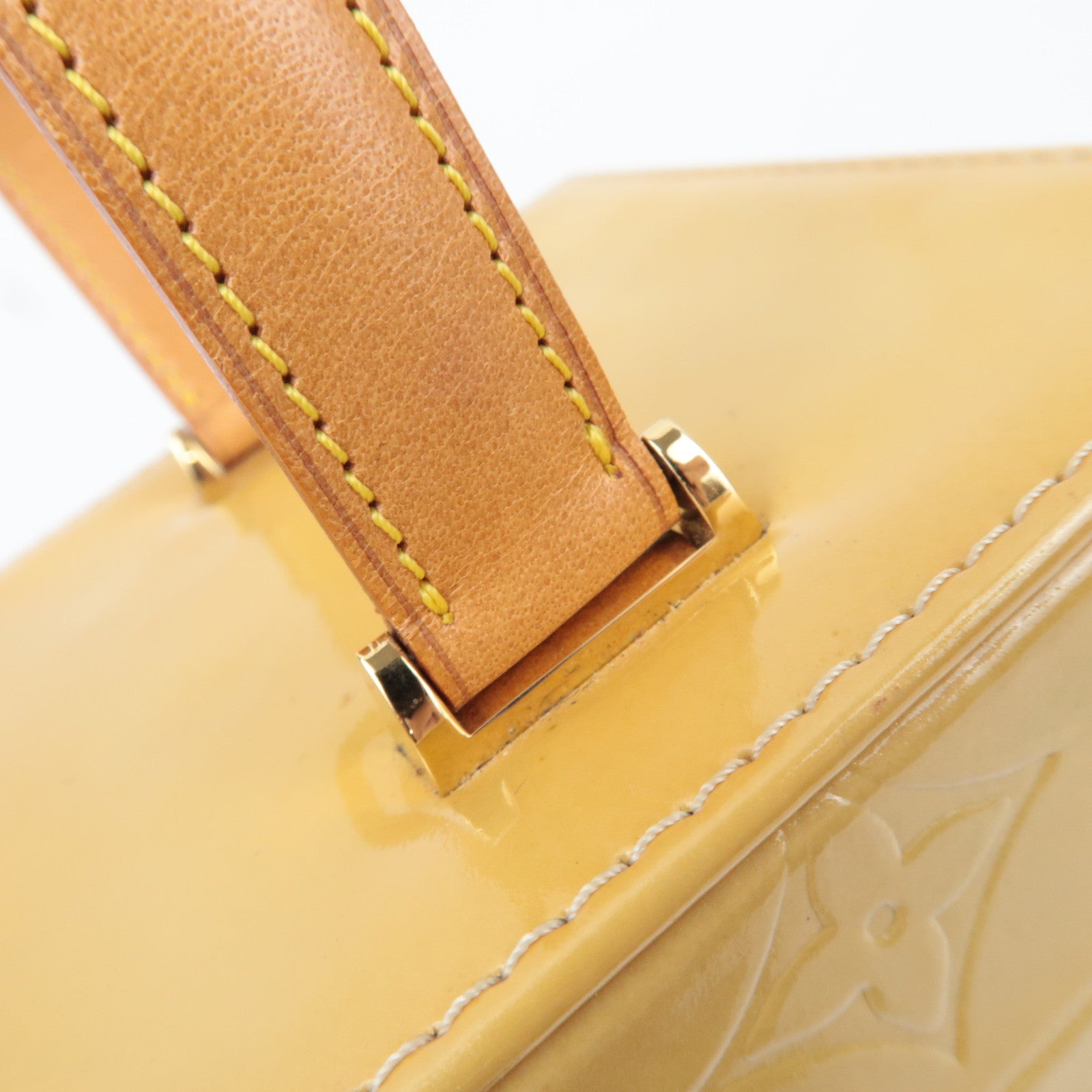 Louis Vuitton Monogram Vernis Bleecker Vanity Bag Beige M91002 AS0919