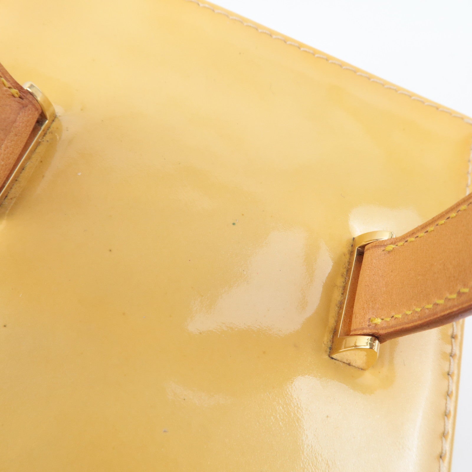 Louis Vuitton Monogram Vernis Bleecker Vanity Bag Beige M91002 AS0919