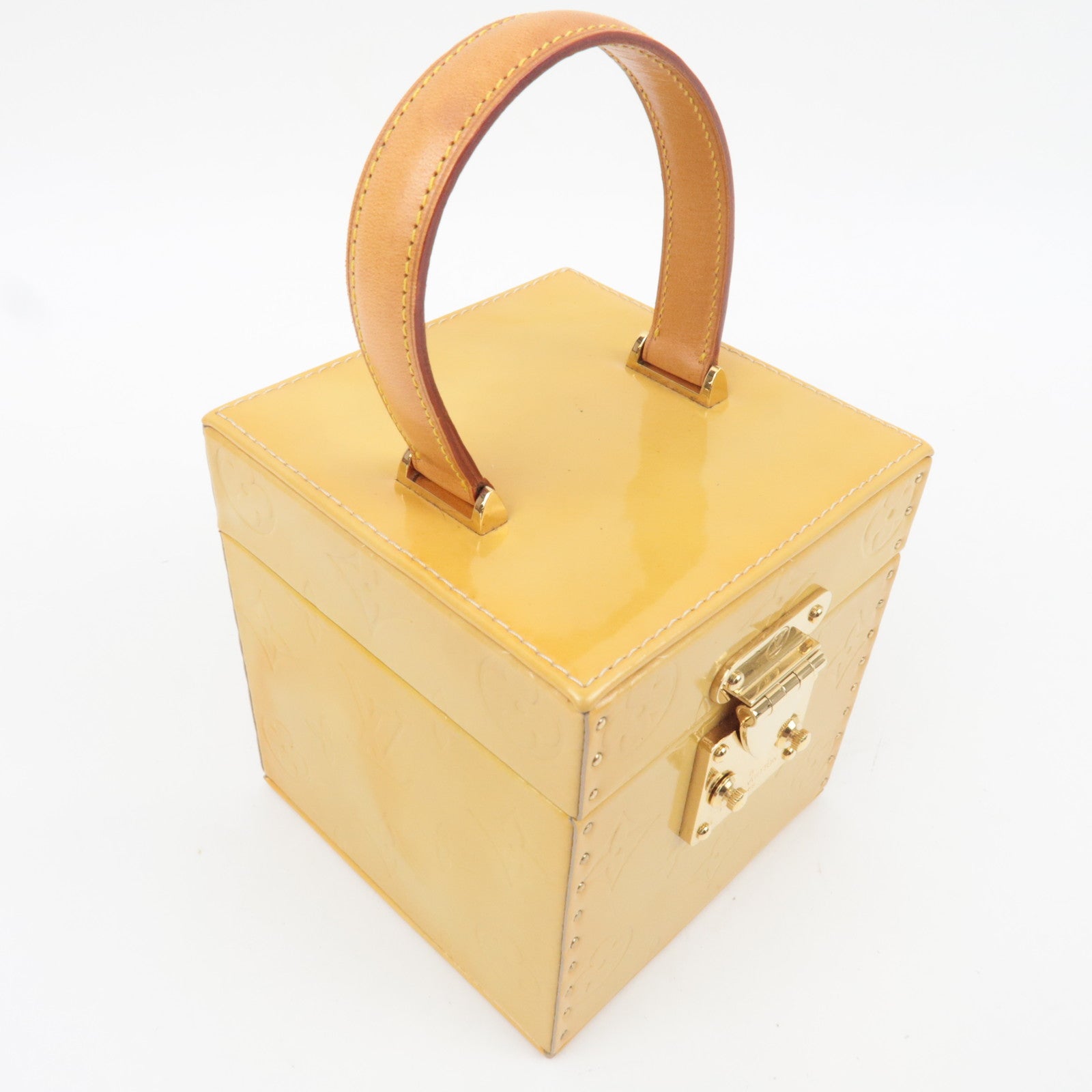 Louis Vuitton Monogram Vernis Bleecker Vanity Bag Beige M91002 AS0919