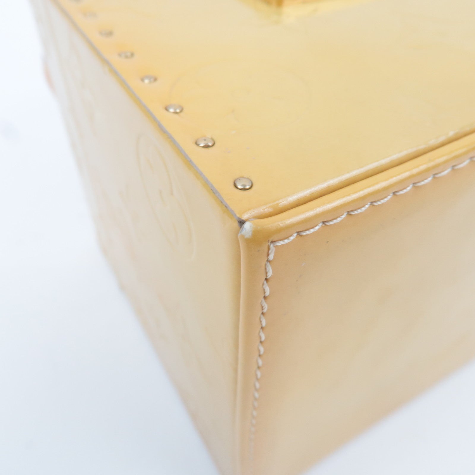 Louis Vuitton Monogram Vernis Bleecker Vanity Bag Beige M91002 AS0919