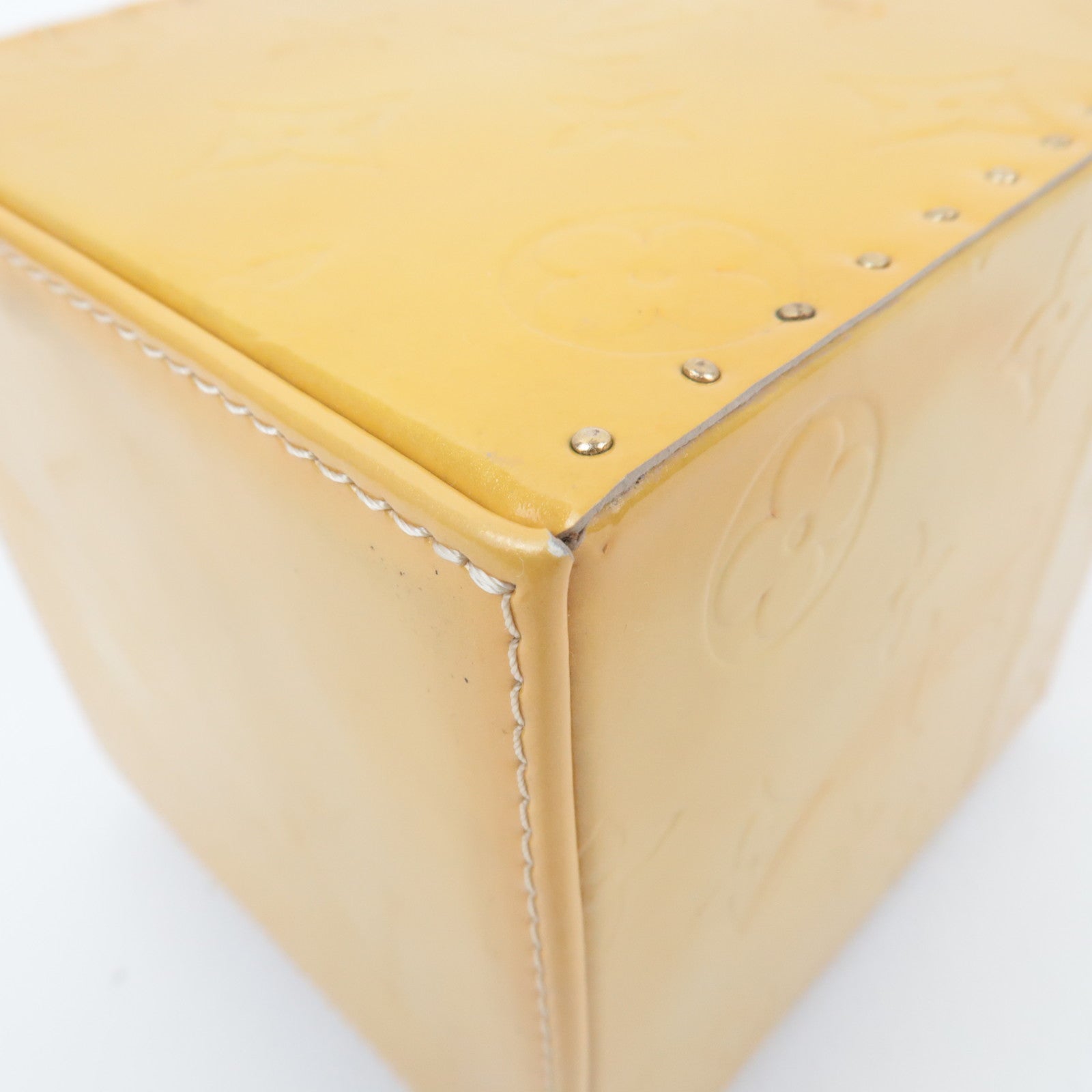 Louis Vuitton Monogram Vernis Bleecker Vanity Bag Beige M91002 AS0919