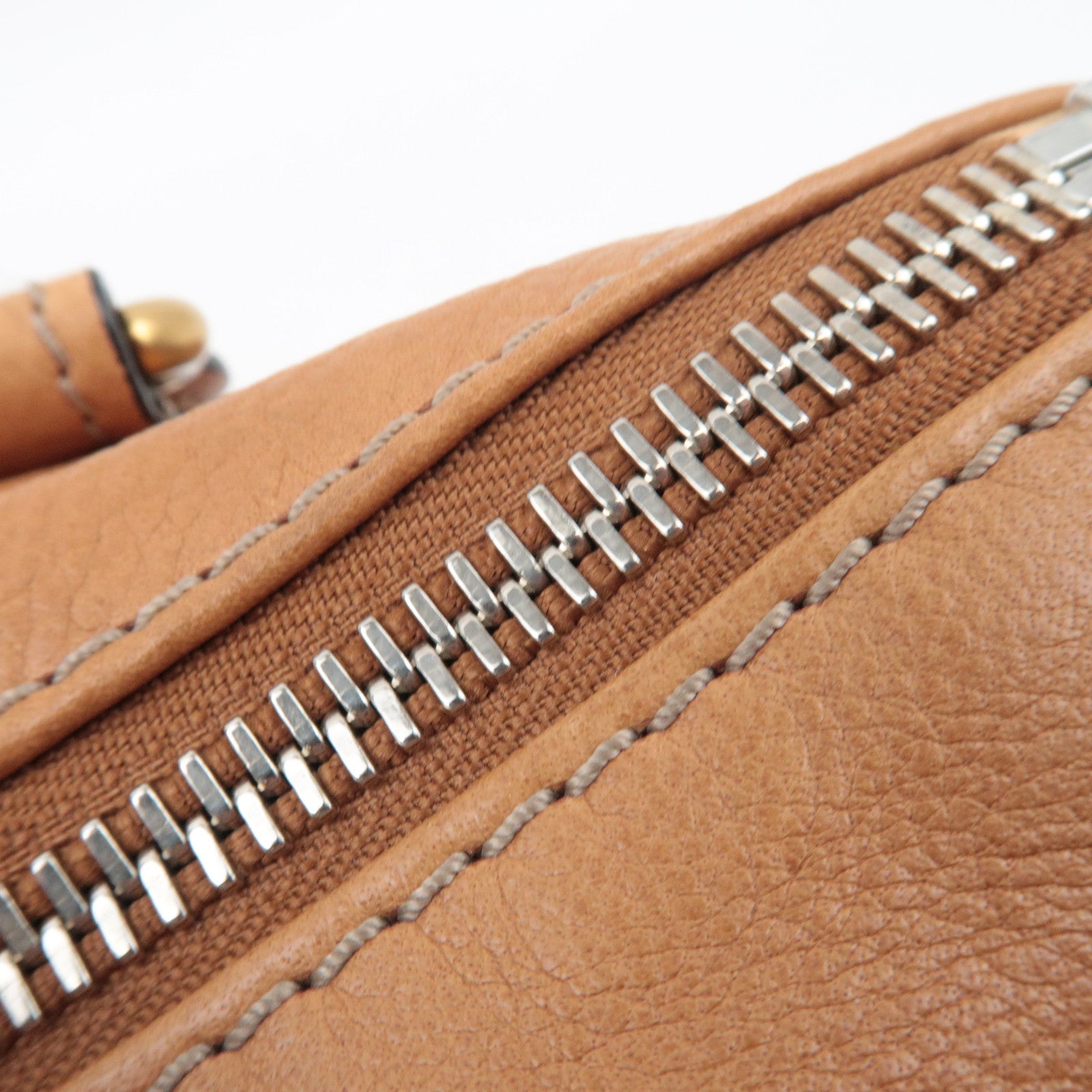 Chloe Paddington Handbag Leather Light Brown *Key Lock