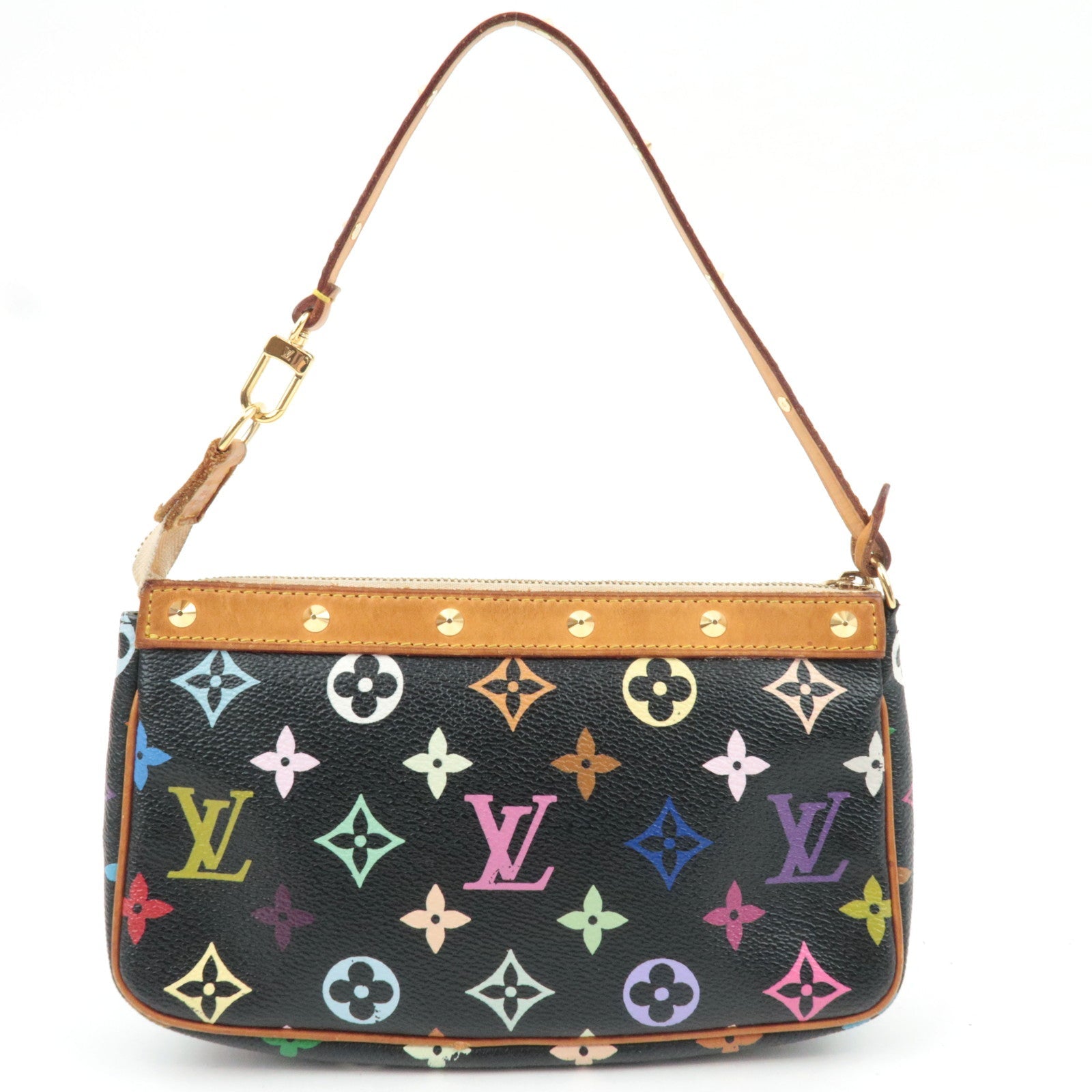 Louis Vuitton Monogram Multicolor Pochette Accessoires Handbag Noir M92648 SL0013