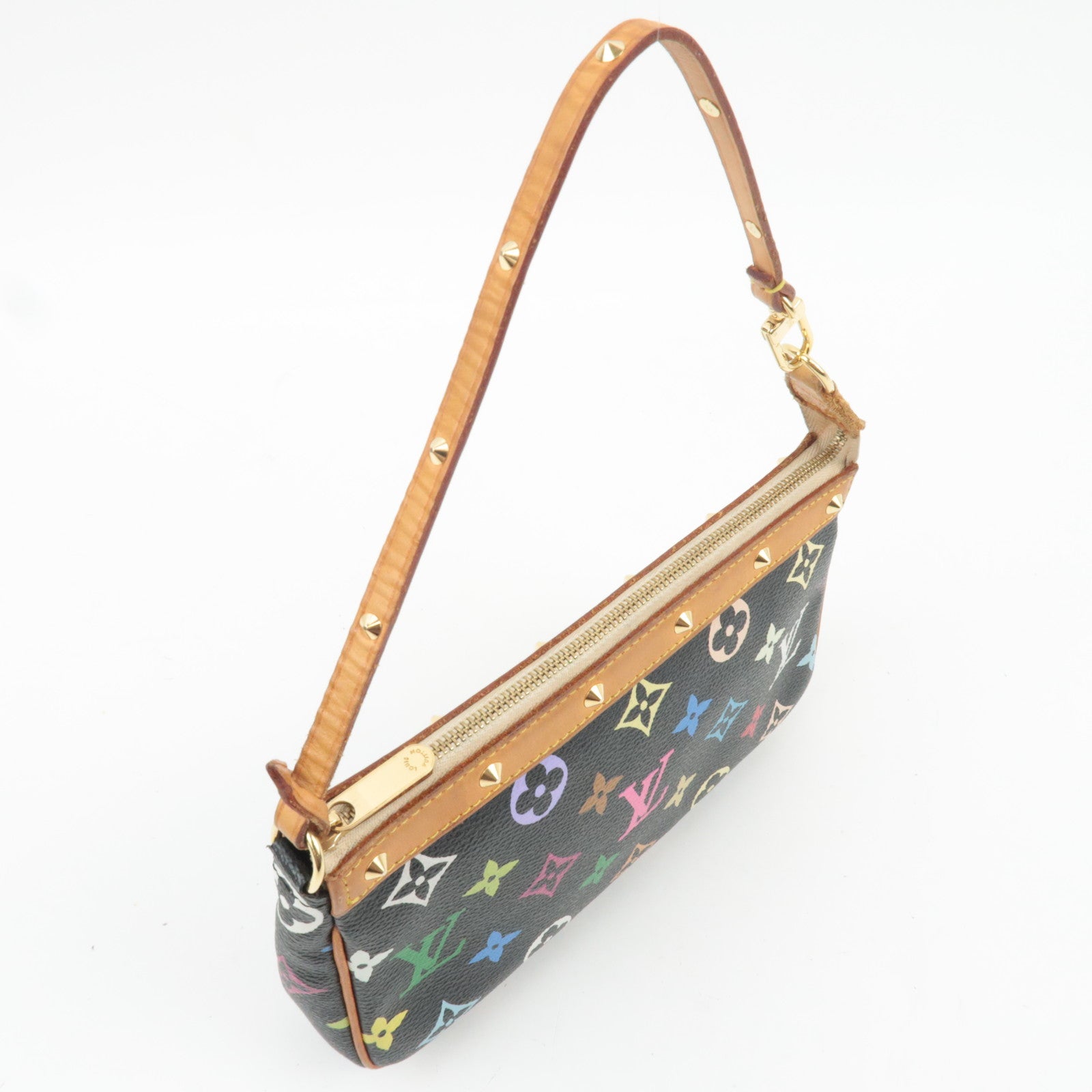 Louis Vuitton Monogram Multicolor Pochette Accessoires Handbag Noir M92648 SL0013