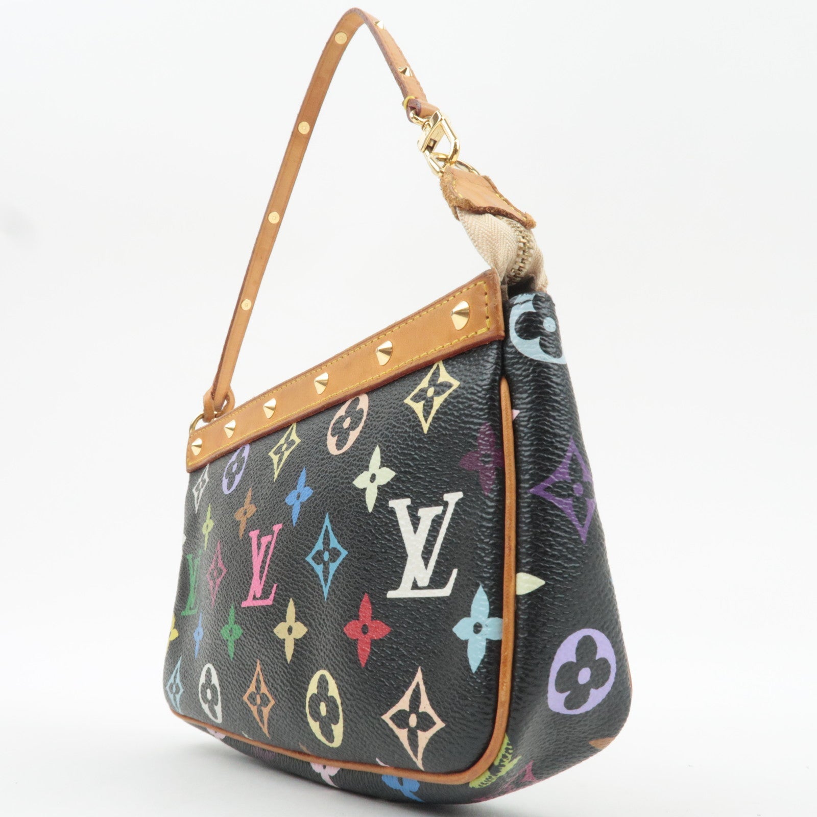 Louis Vuitton Monogram Multicolor Pochette Accessoires Handbag Noir M92648 SL0013
