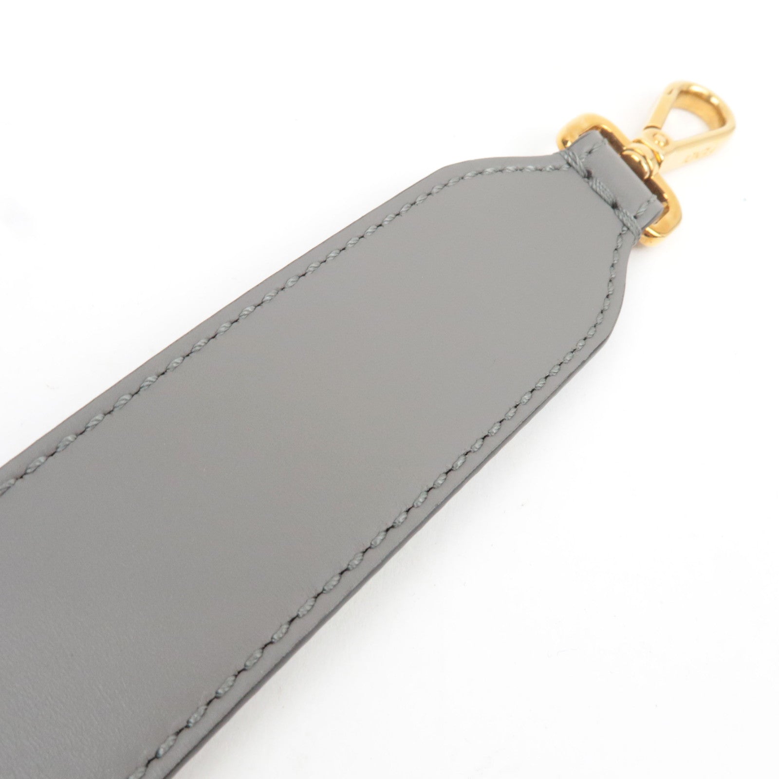 FENDI Sunshine Medium Tote Bag Leather Gray 8BH386 *Strap