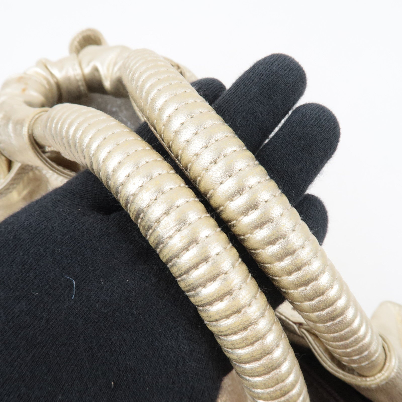 LOEWE Anagram Nappa Aire Handbag Leather Gold