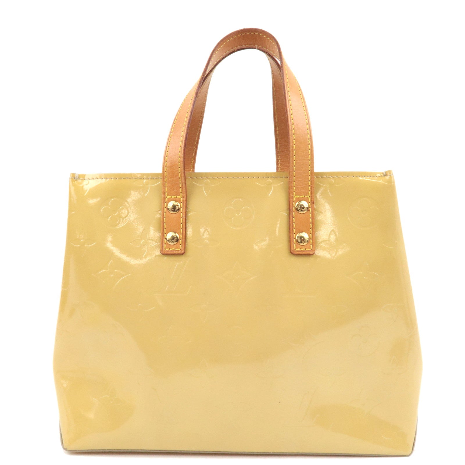 Louis Vuitton Monogram Vernis Reade PM Handbag Noisette M91334 MI0092 81774