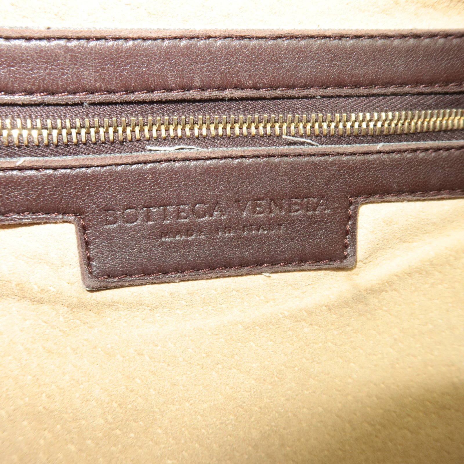 BOTTEGA VENETA Intrecciato Hobo One-Shoulder Bag Leather Brown 115653 *Mirror