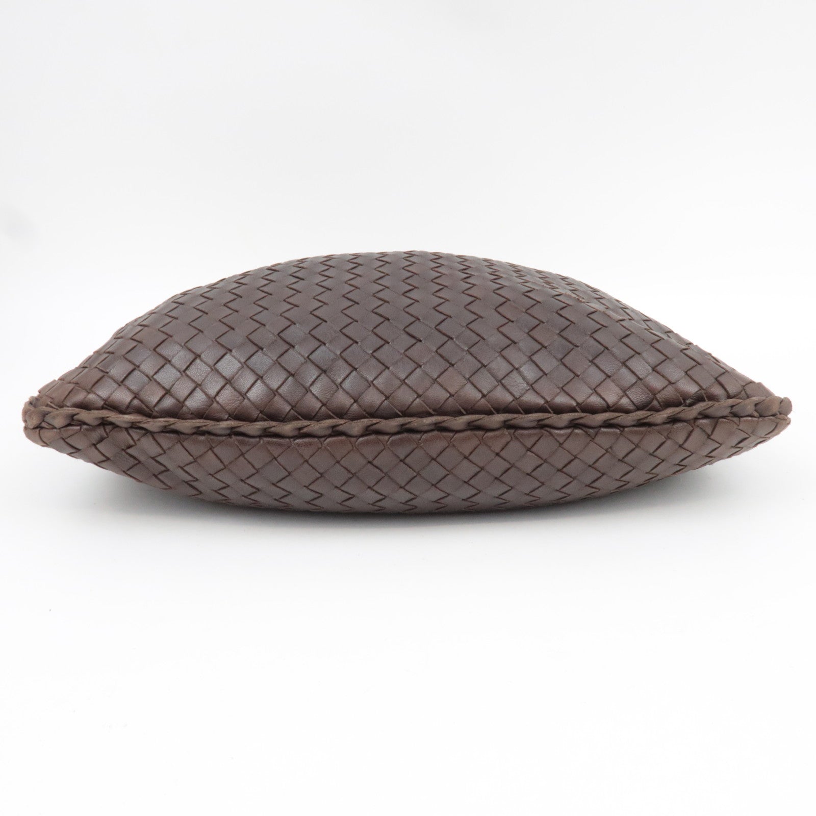 BOTTEGA VENETA Intrecciato Hobo One-Shoulder Bag Leather Brown 115653 *Mirror