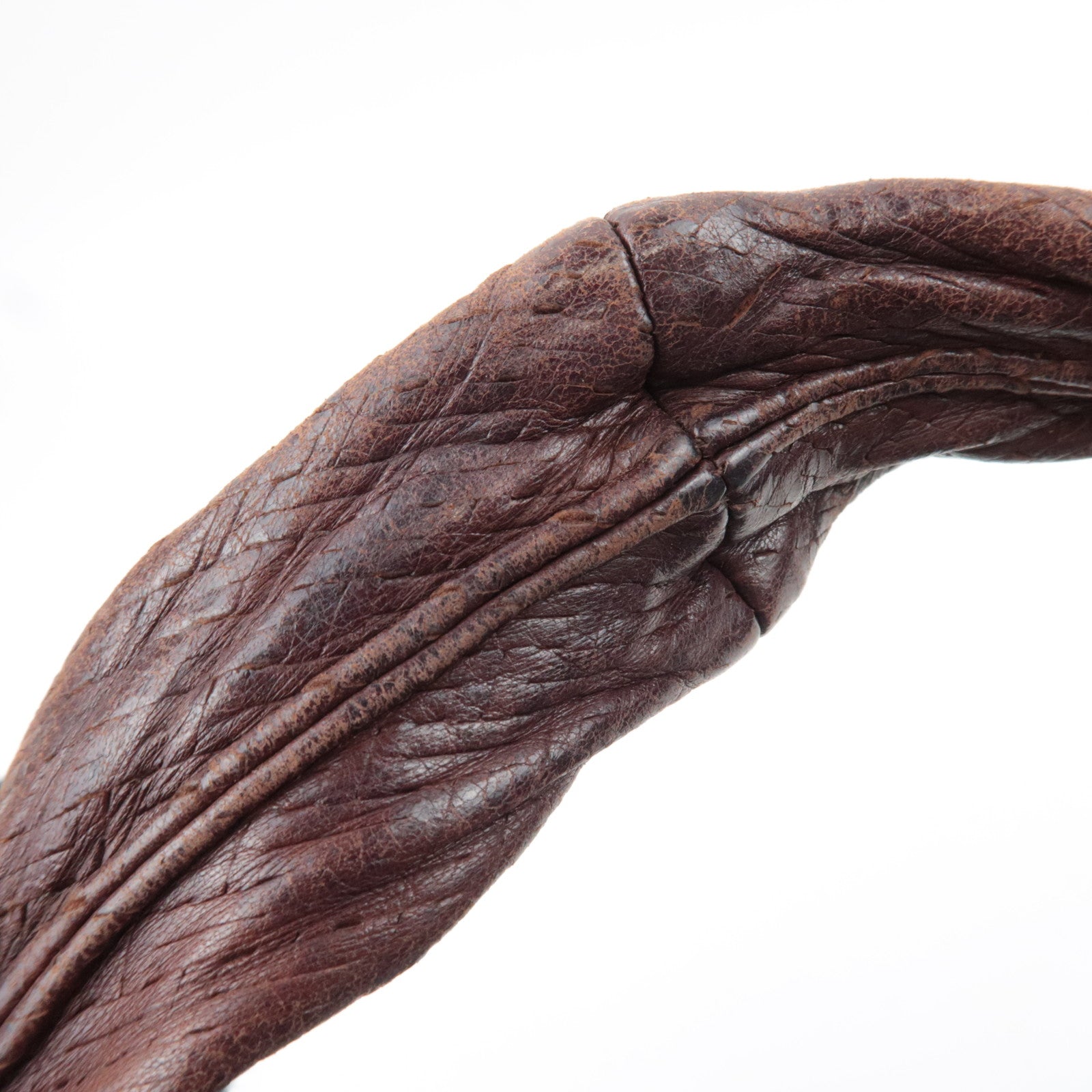 BOTTEGA VENETA Intrecciato Hobo One-Shoulder Bag Leather Brown 115653