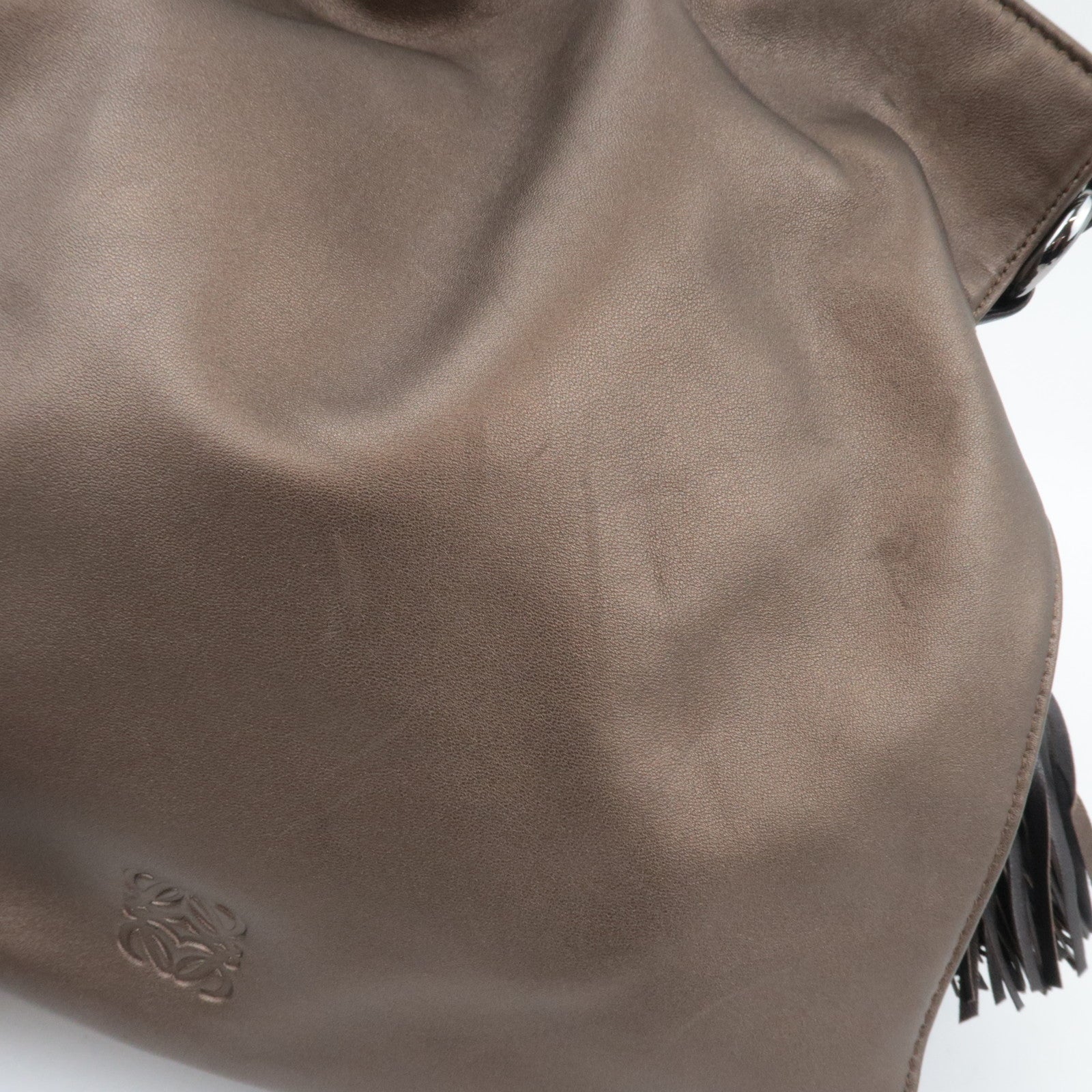 LOEWE Flamenco Shoulder Bag Nappa Leather Bronze