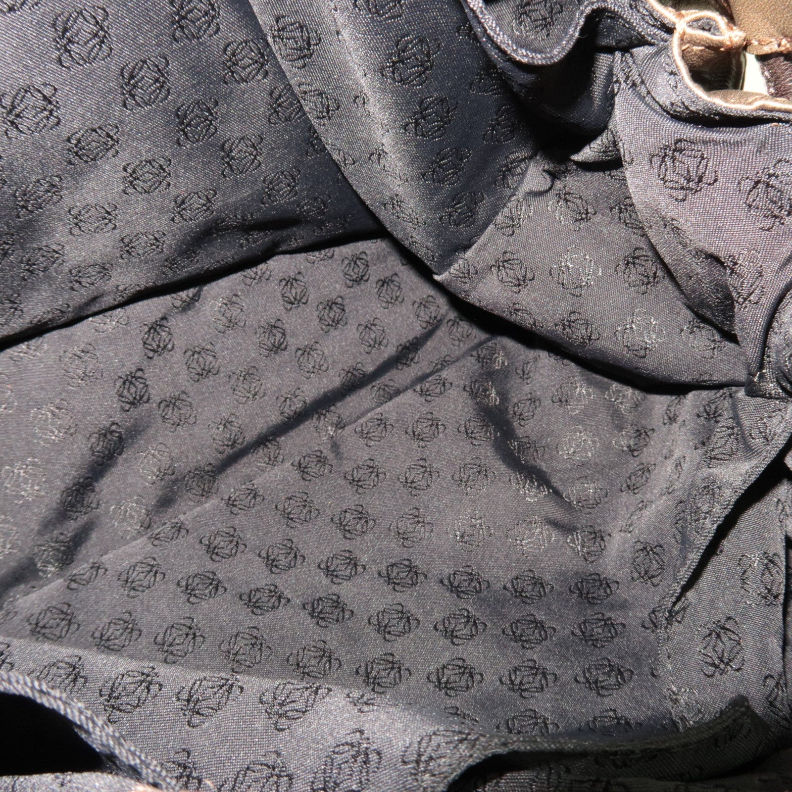 LOEWE Flamenco Shoulder Bag Nappa Leather Bronze