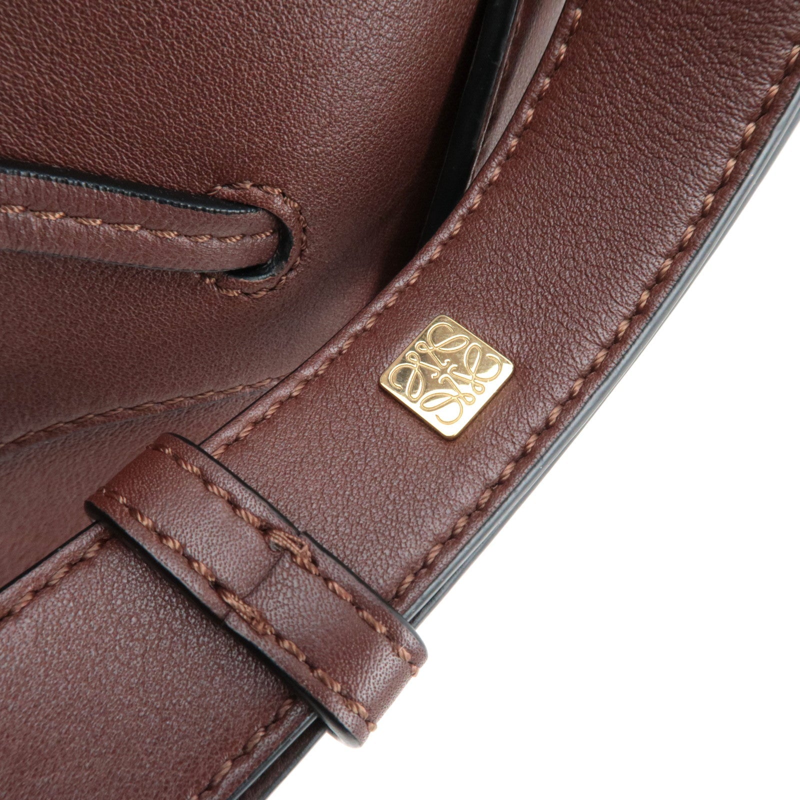 LOEWE Hammock Medium Shoulder Bag Leather Brown *Strap