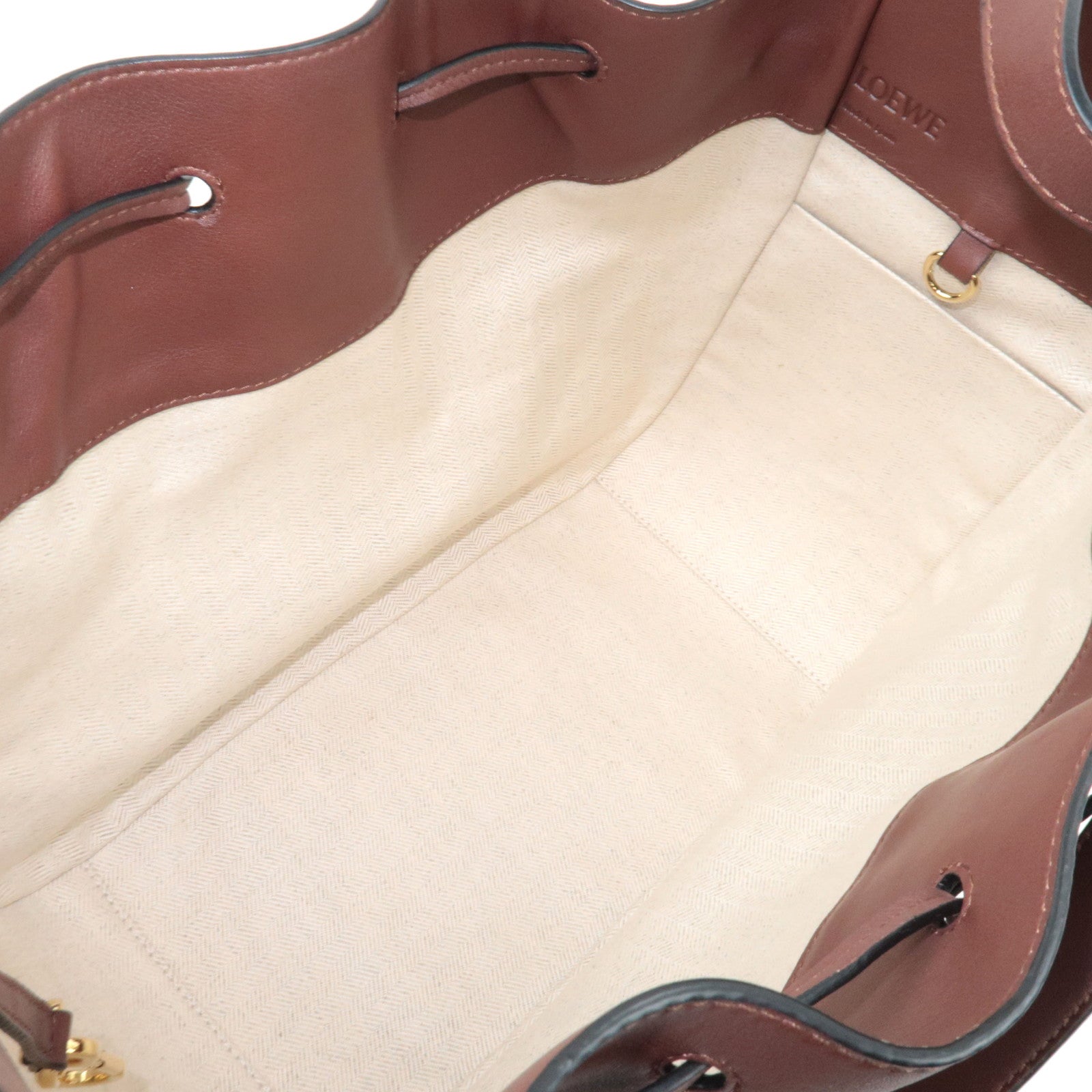 LOEWE Hammock Medium Shoulder Bag Leather Brown *Strap