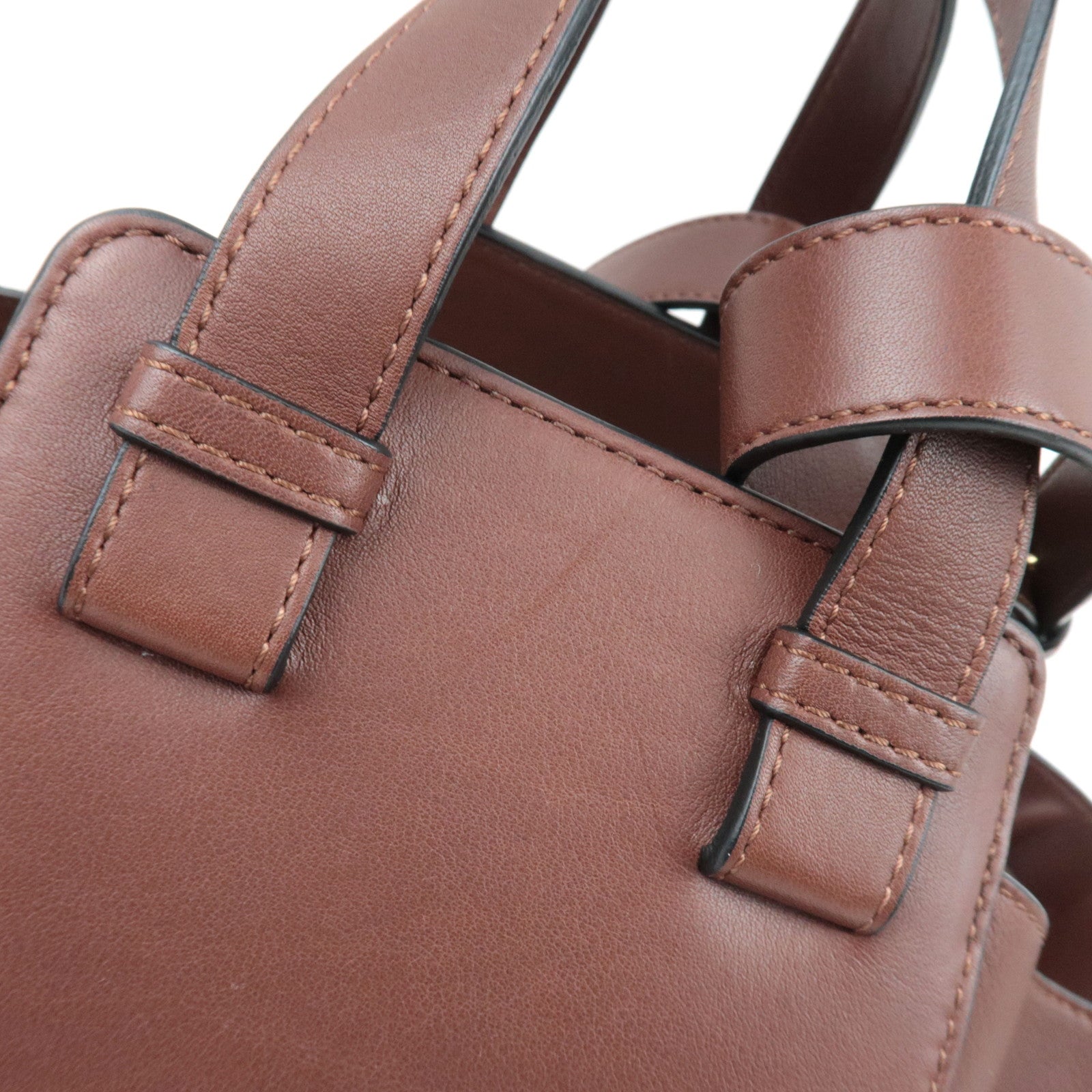 LOEWE Hammock Medium Shoulder Bag Leather Brown *Strap