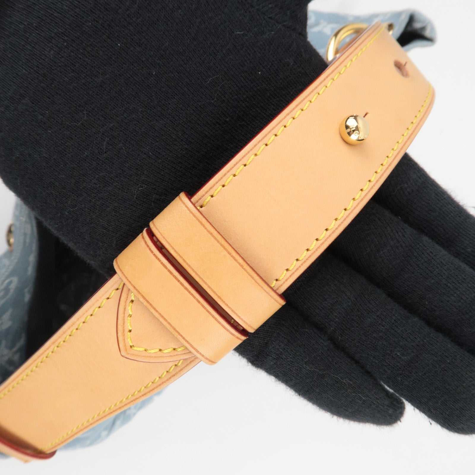 Louis Vuitton Monogram Denim Daily GM Handbag Blue Clair M40492 FO2141 *Dust Bag