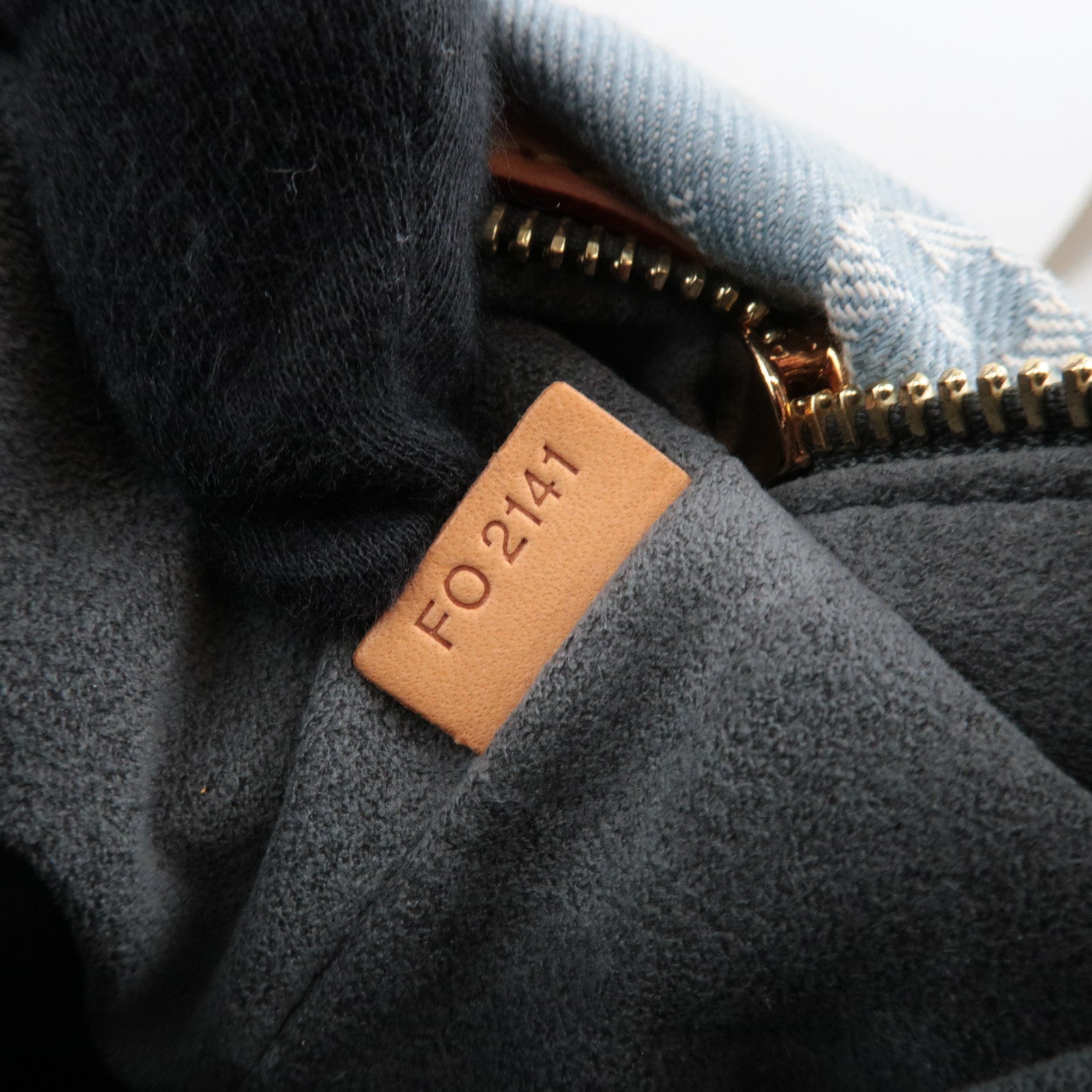 Louis Vuitton Monogram Denim Daily GM Handbag Blue Clair M40492 FO2141 *Dust Bag