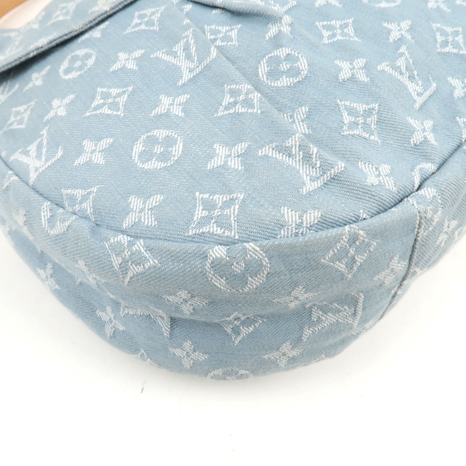 Louis Vuitton Monogram Denim Daily GM Handbag Blue Clair M40492 FO2141 *Dust Bag
