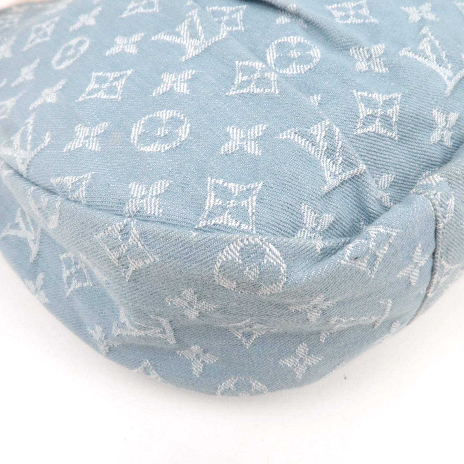 Louis Vuitton Monogram Denim Daily GM Handbag Blue Clair M40492 FO2141 *Dust Bag