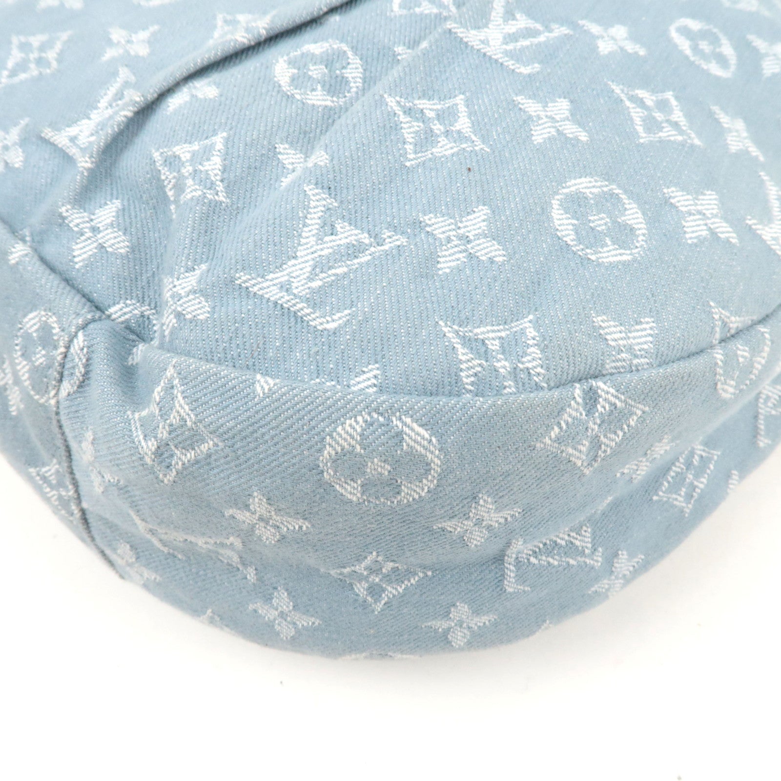 Louis Vuitton Monogram Denim Daily GM Handbag Blue Clair M40492 FO2141 *Dust Bag