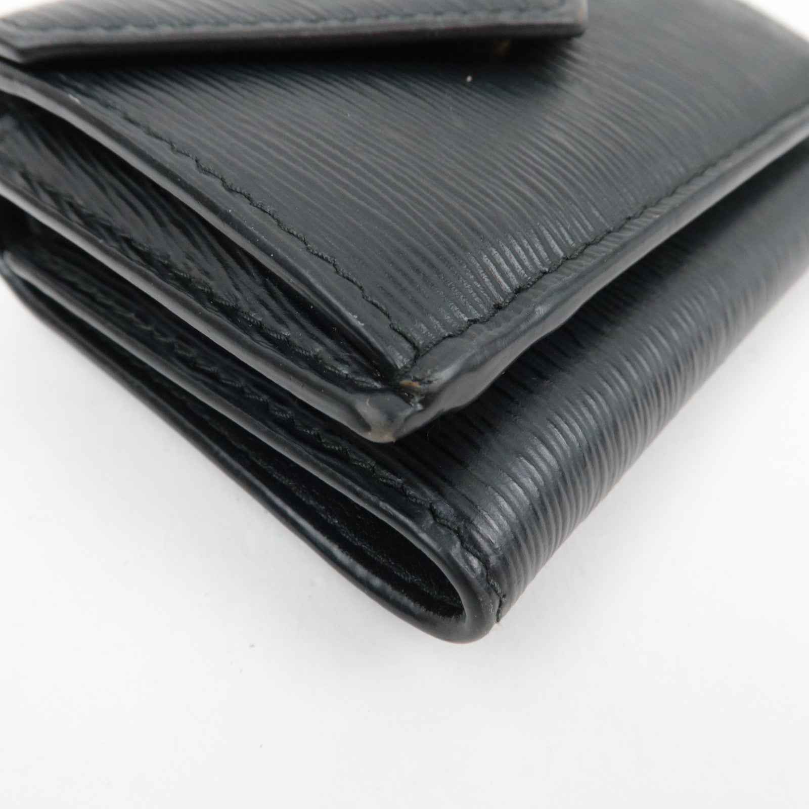 PRADA Tri-Fold Compact Wallet Vitello Move Leather Black 1MH021 *Box, G card