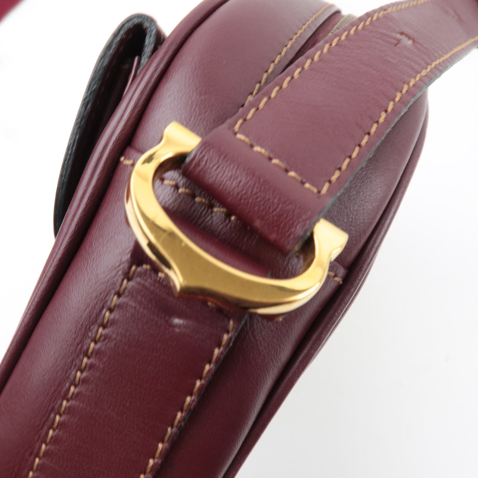 Cartier Must Shoulder Bag Leather Bordeaux *Dust bag