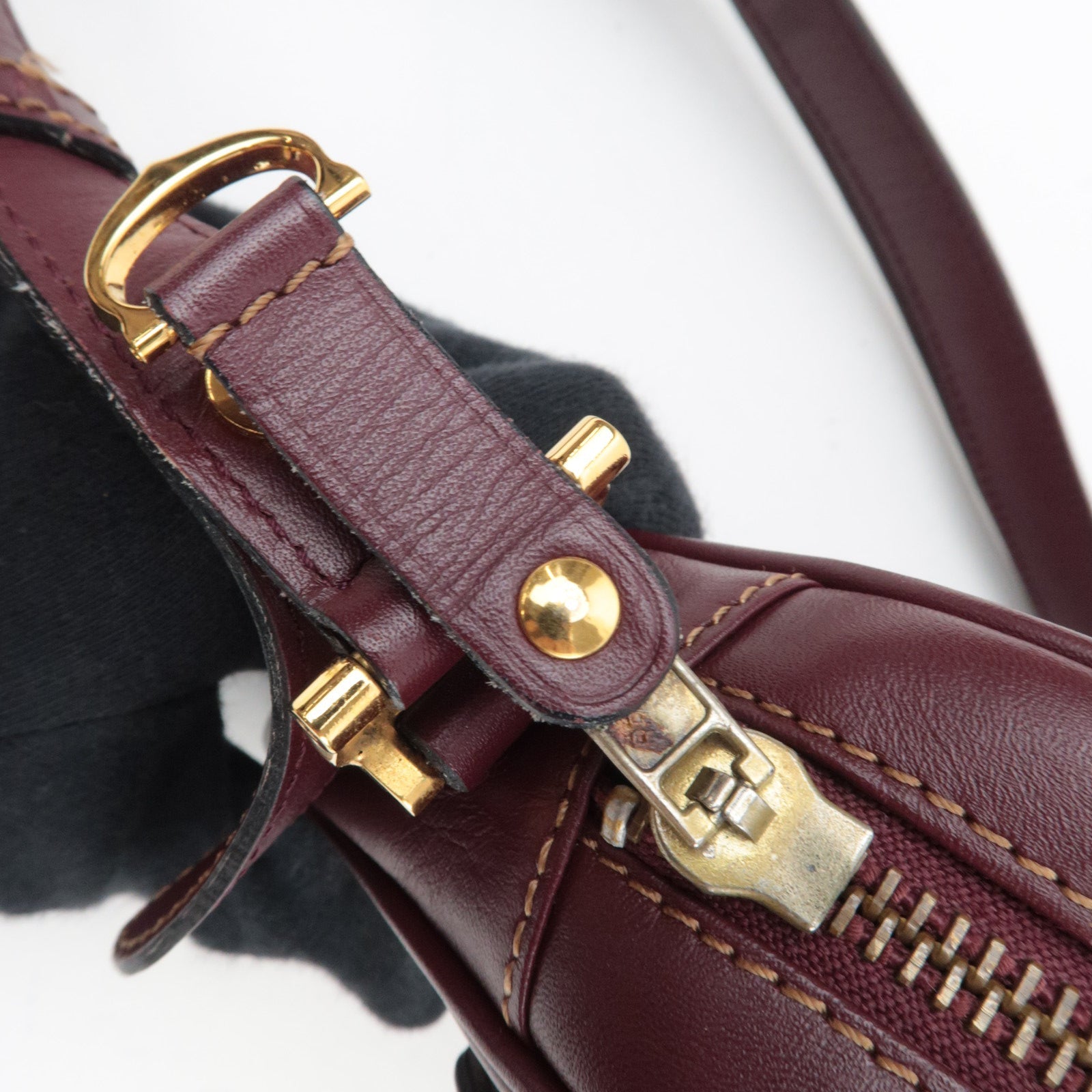 Cartier Must Shoulder Bag Leather Bordeaux *Dust bag