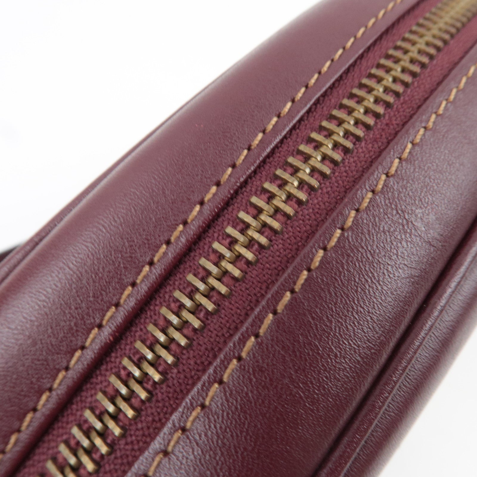 Cartier Must Shoulder Bag Leather Bordeaux *Dust bag