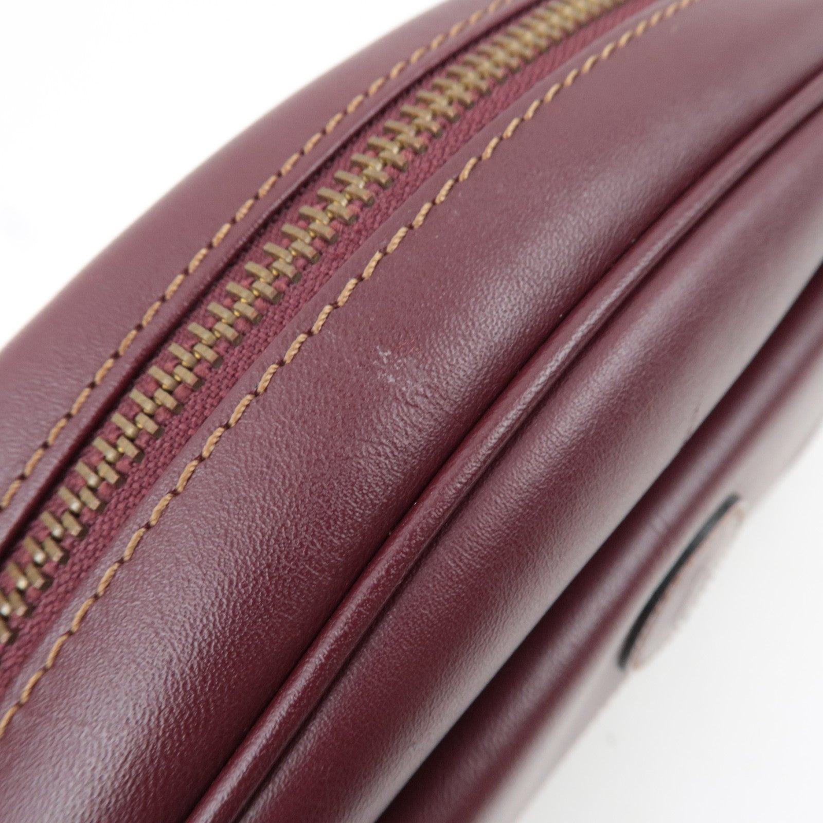 Cartier Must Shoulder Bag Leather Bordeaux *Dust bag