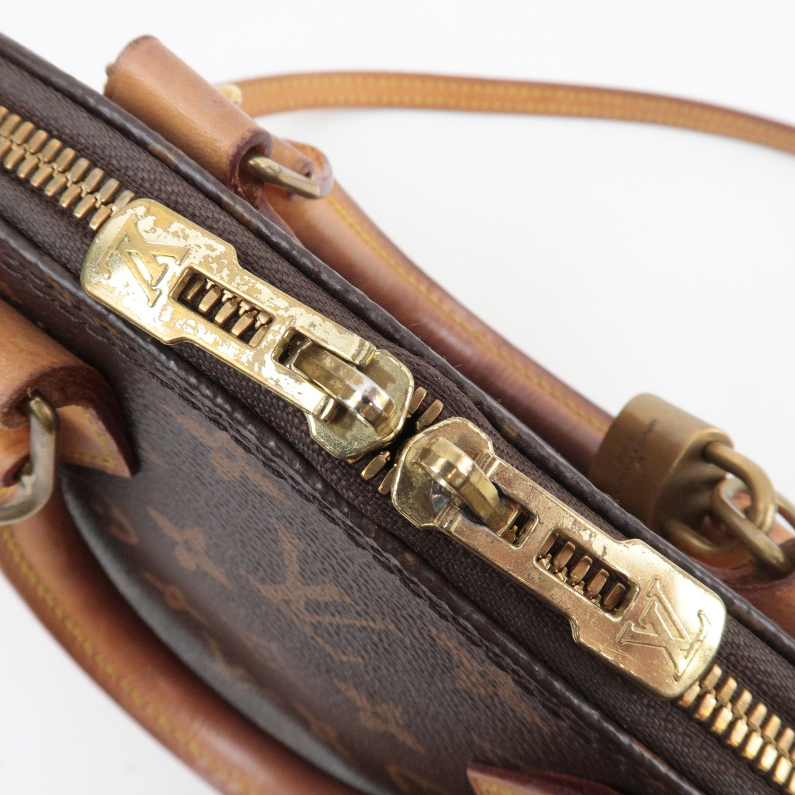 Louis Vuitton Monogram Alma BB 2Way Bag M53152 RFID *Strap, Key Lock, Clochette