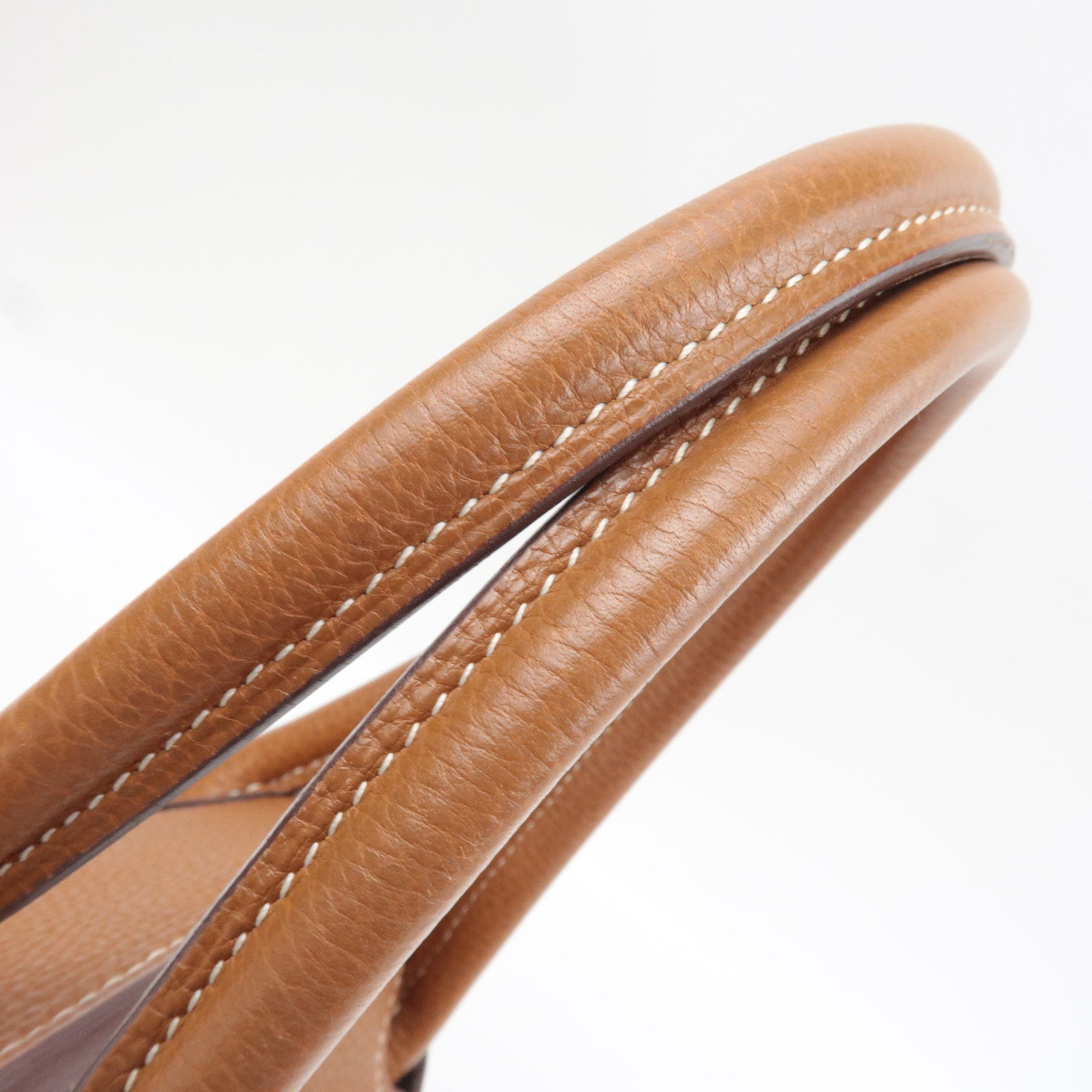 Hermes Birkin 35 □I Stamp (2005) Handbag Taurillon Clemence Gold *Dust bag, Key Lock, Clochette