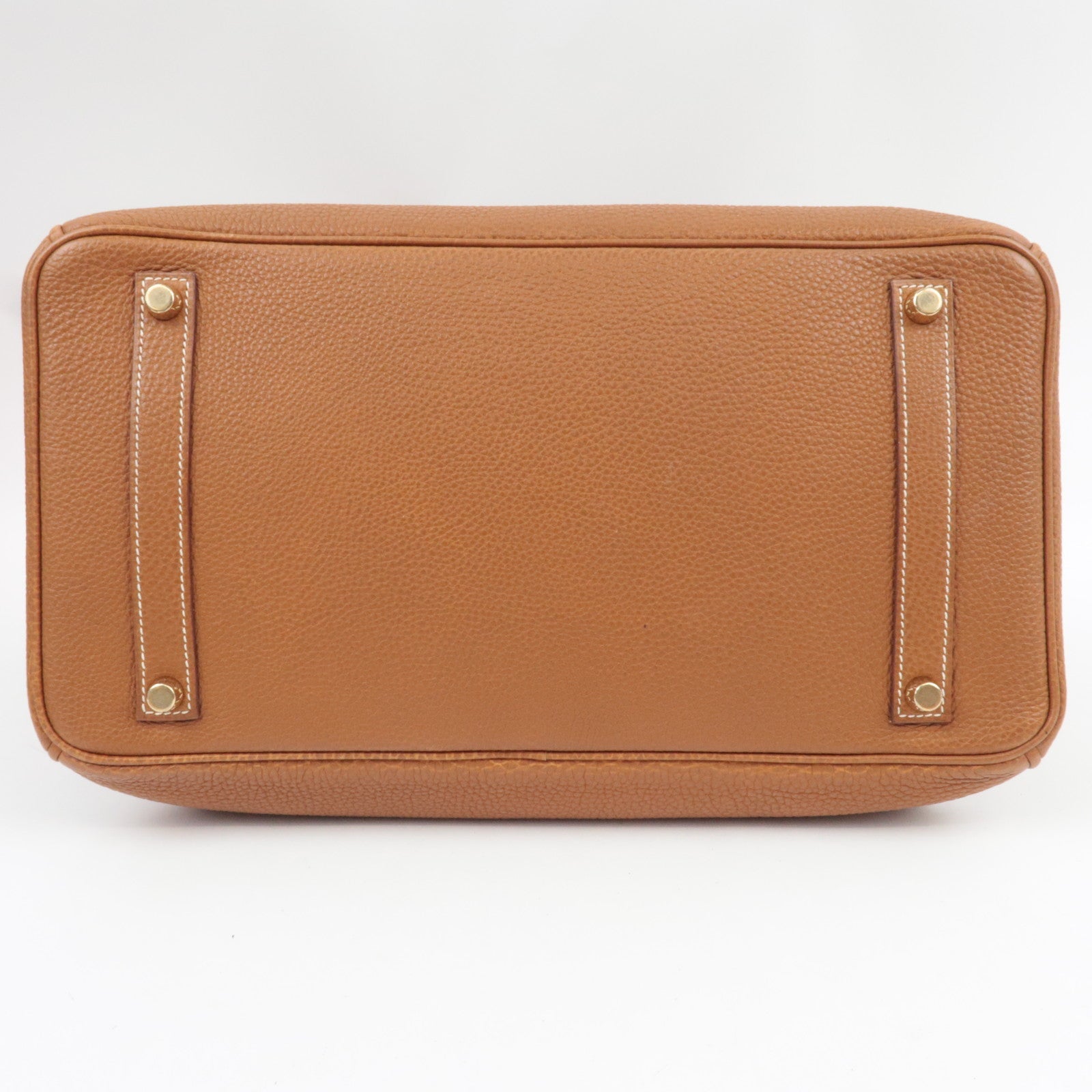 Hermes Birkin 35 □I Stamp (2005) Handbag Taurillon Clemence Gold *Dust bag, Key Lock, Clochette