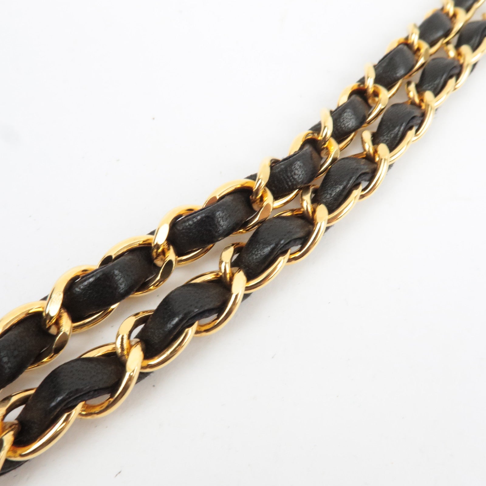 CHANEL Matelasse Chain Shoulder Bag Lambskin Black Gold HDW *Dust bag, G Card