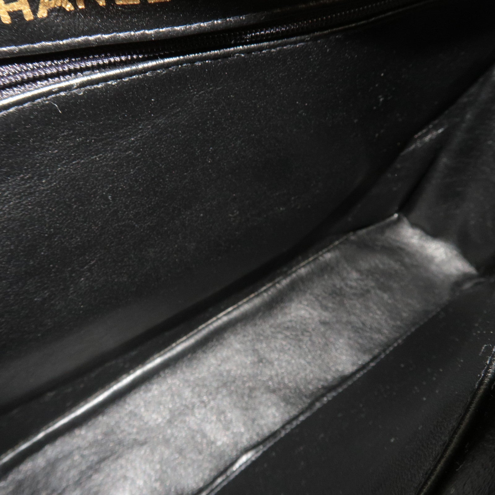 CHANEL Matelasse Chain Shoulder Bag Lambskin Black Gold HDW *Dust bag, G Card