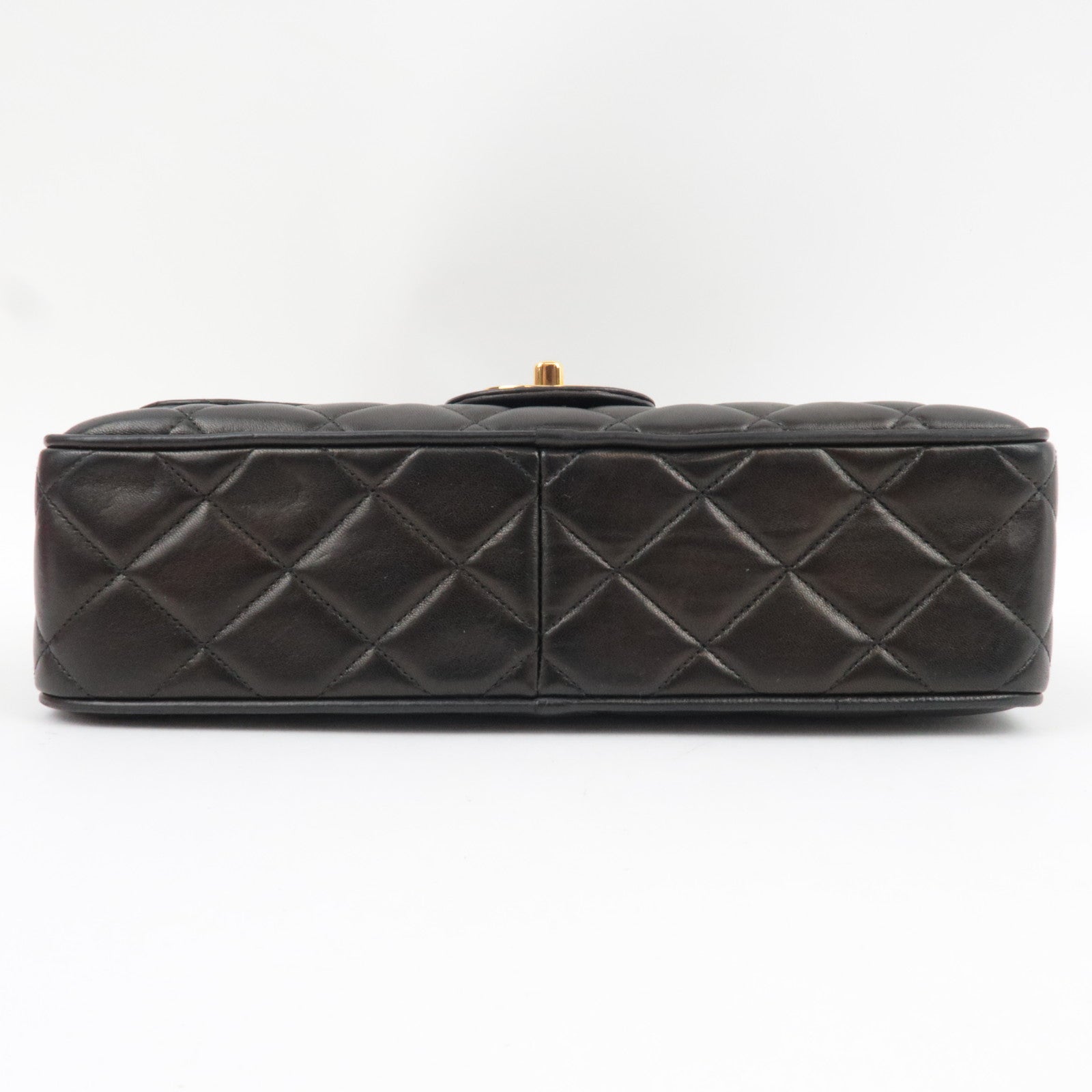 CHANEL Matelasse Chain Shoulder Bag Lambskin Black Gold HDW *Dust bag, G Card