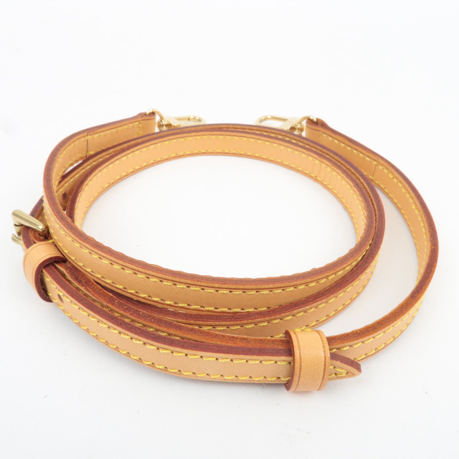 Louis Vuitton Adjustable Leather Shoulder Strap Width 1.2cm Length 120cm Beige J52314