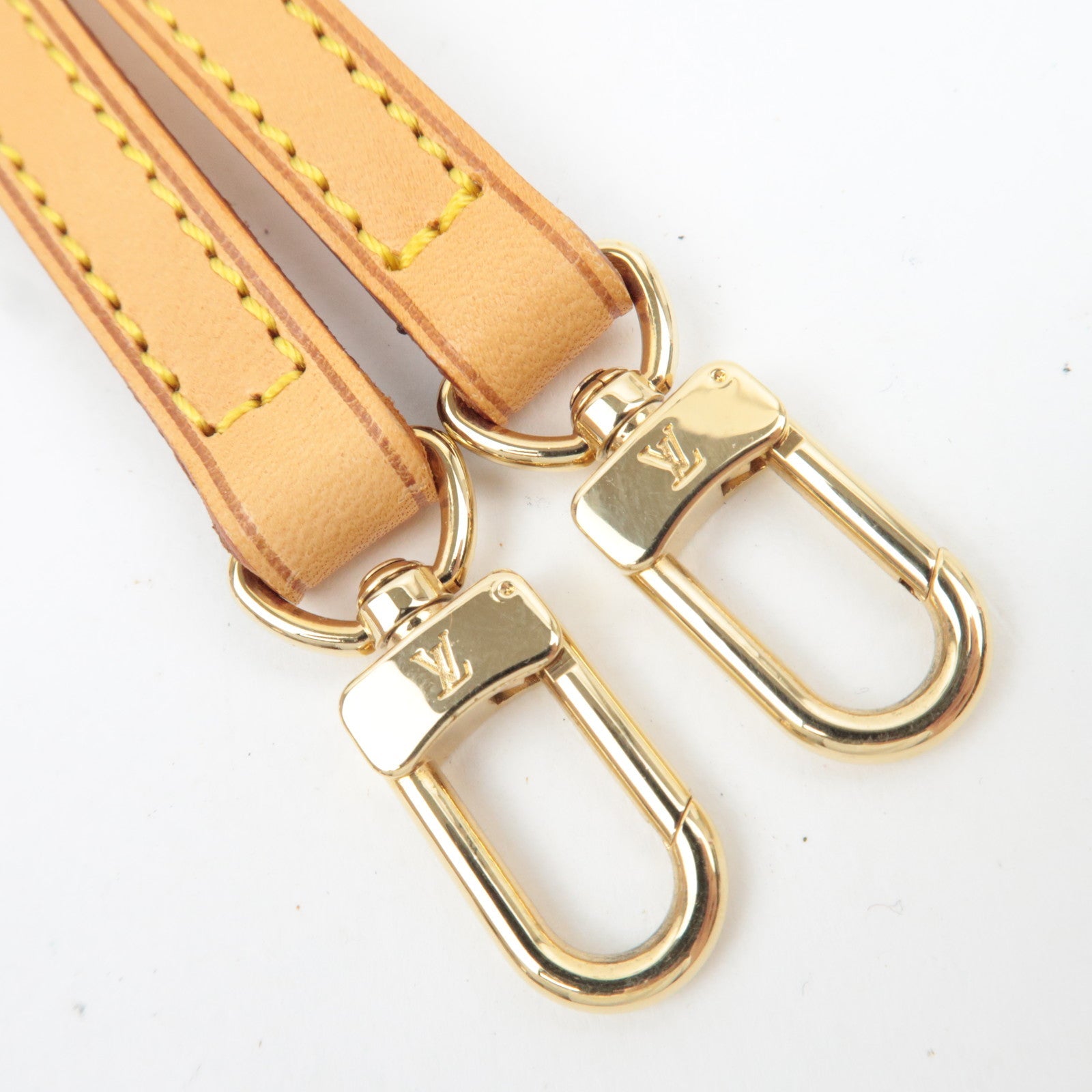Louis Vuitton Adjustable Leather Shoulder Strap Width 1.2cm Length 120cm Beige J52314