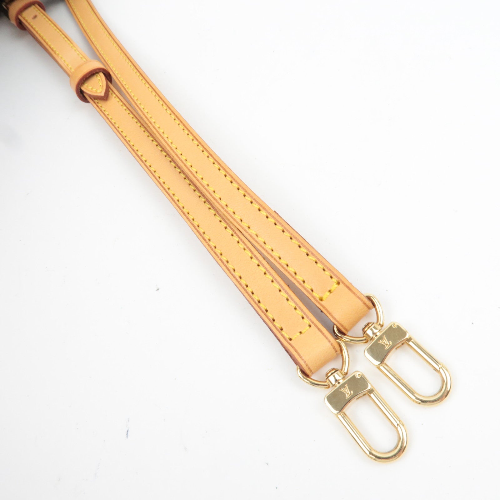 Louis Vuitton Adjustable Leather Shoulder Strap Width 1.2cm Length 120cm Beige J52314