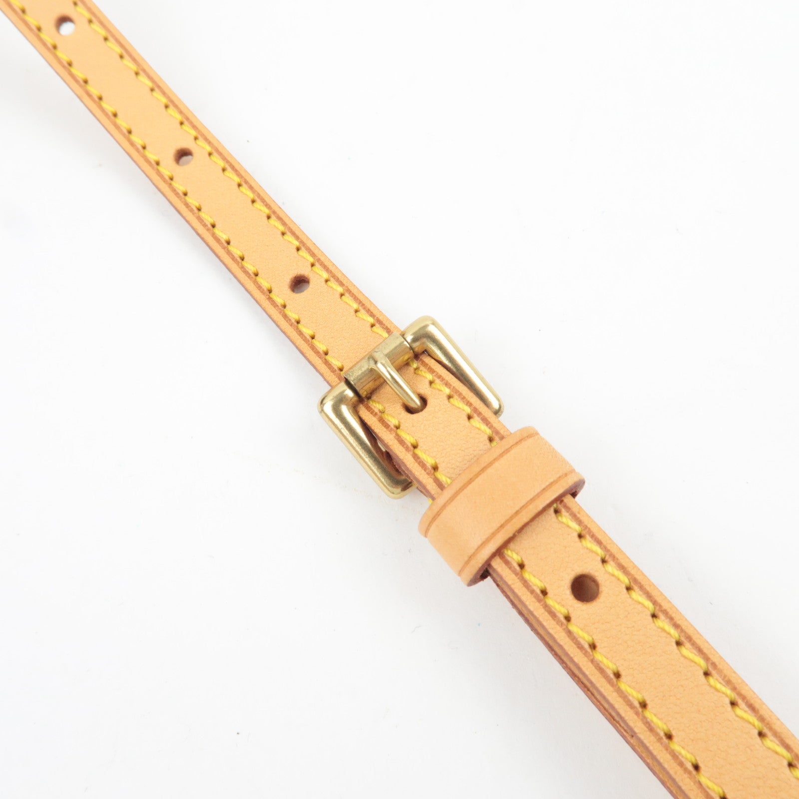 Louis Vuitton Adjustable Leather Shoulder Strap Width 1.2cm Length 120cm Beige J52314