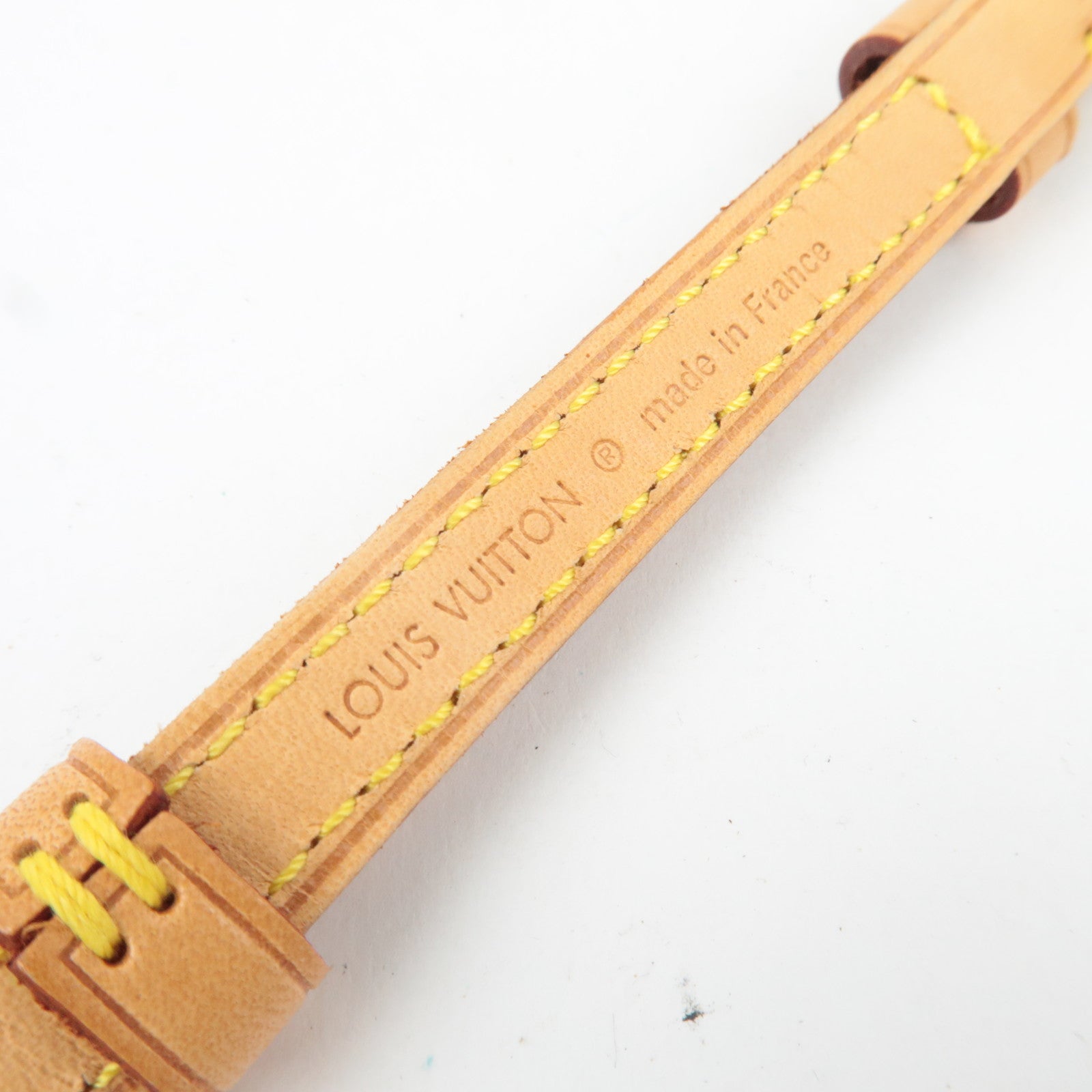 Louis Vuitton Adjustable Leather Shoulder Strap Width 1.2cm Length 120cm Beige J52314