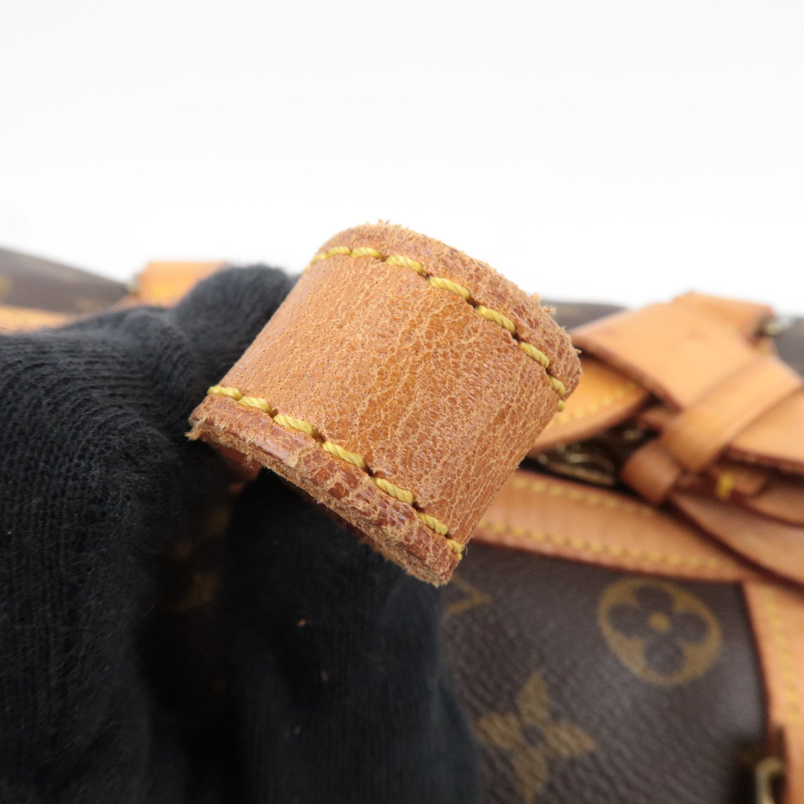 Louis Vuitton Monogram Sac Souple 35 Boston Bag M41626 TH0940 *Name tag, Poignet | Authentic Pre-owned from Japan