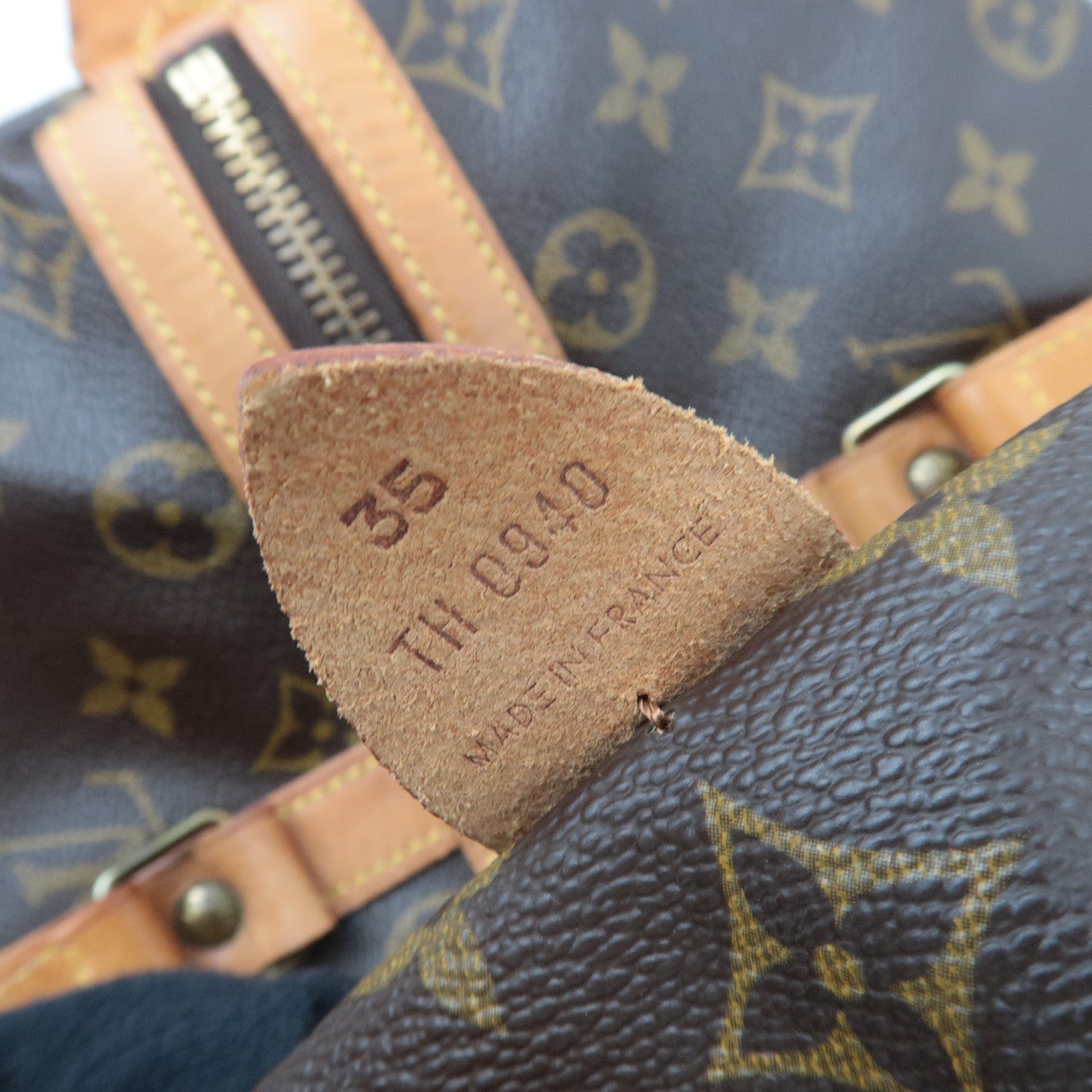 Louis Vuitton Monogram Sac Souple 35 Boston Bag M41626 TH0940 *Name tag, Poignet | Authentic Pre-owned from Japan