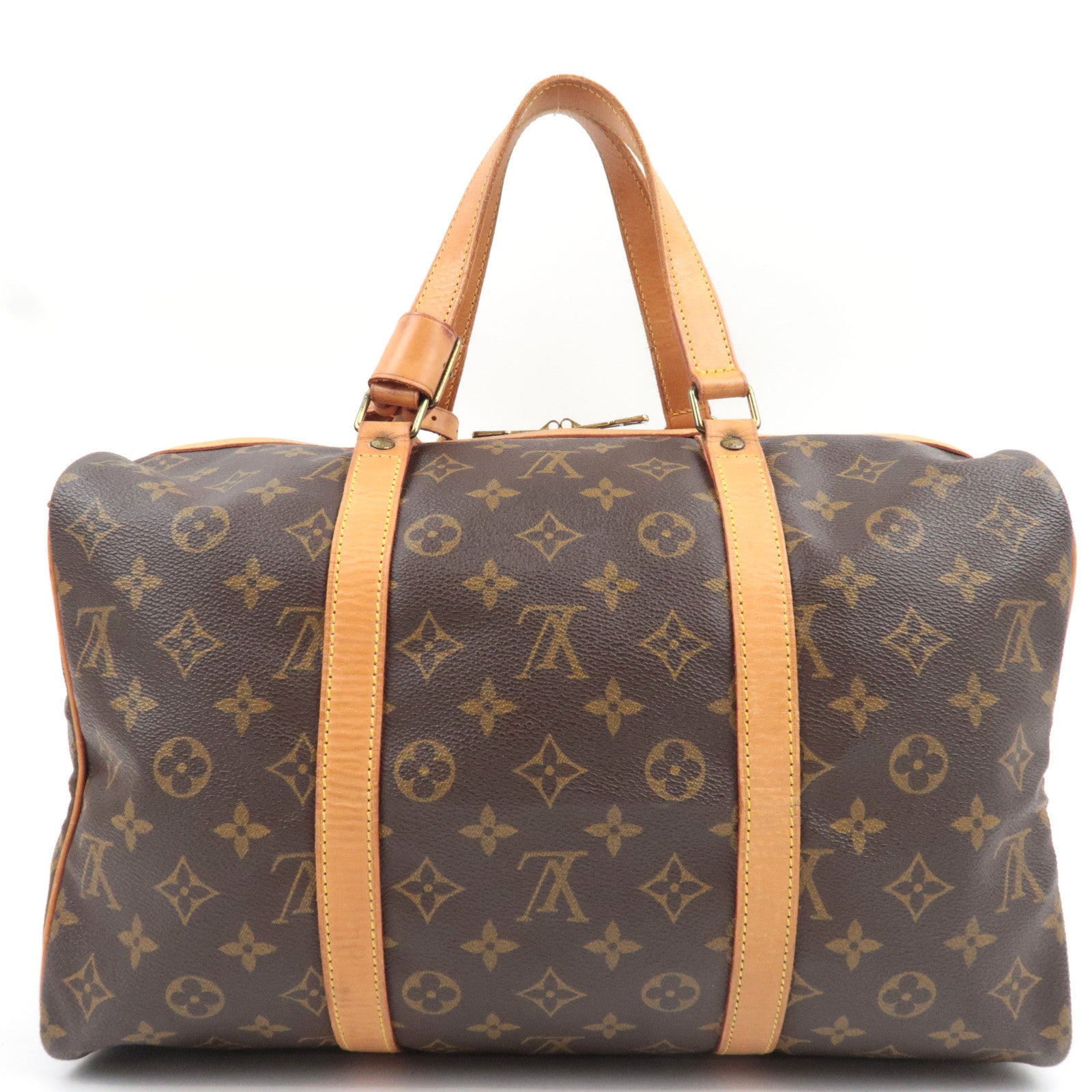 Louis Vuitton Monogram Sac Souple 35 Boston Bag M41626 TH0940 *Name tag, Poignet | Authentic Pre-owned from Japan