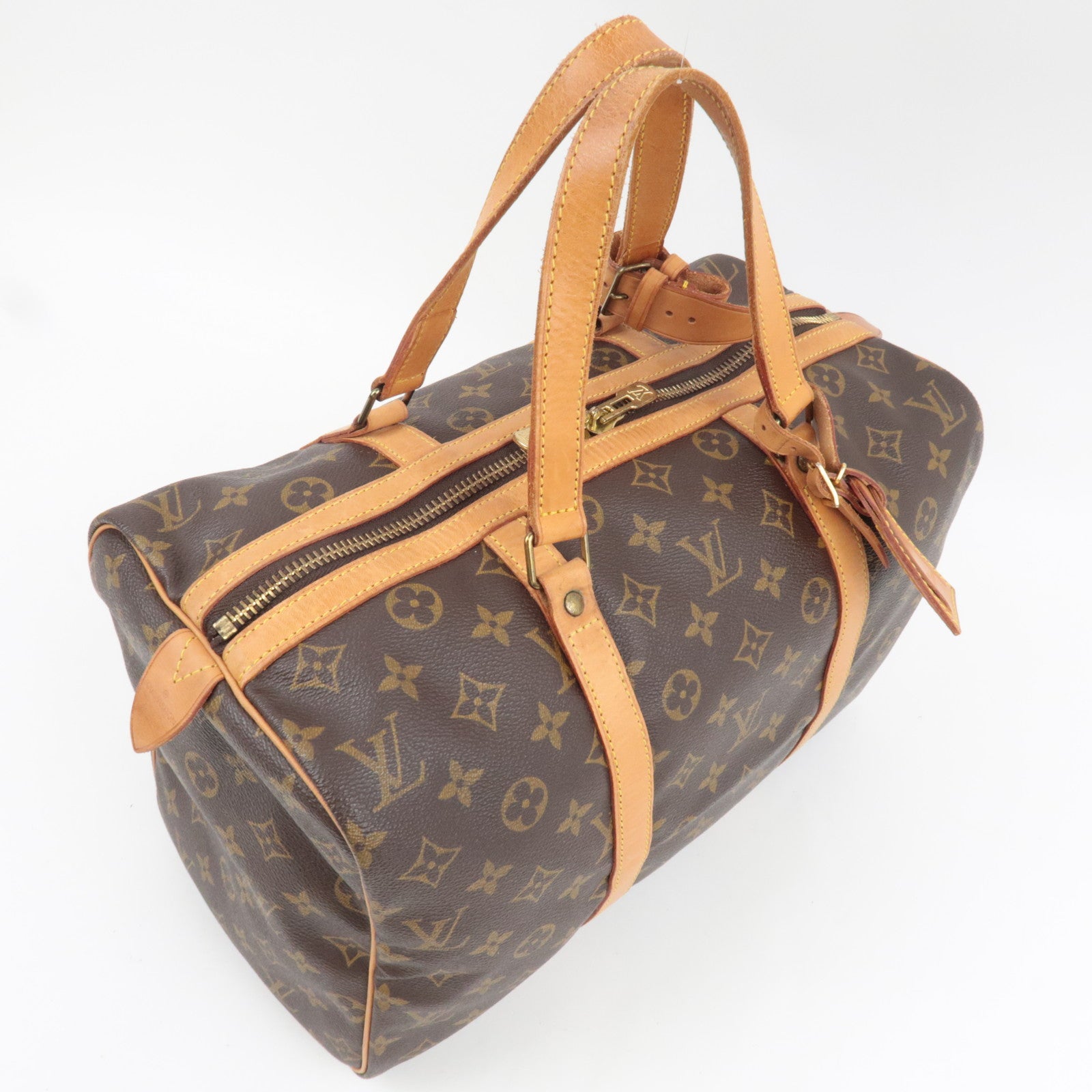 Louis Vuitton Monogram Sac Souple 35 Boston Bag M41626 TH0940 *Name tag, Poignet | Authentic Pre-owned from Japan